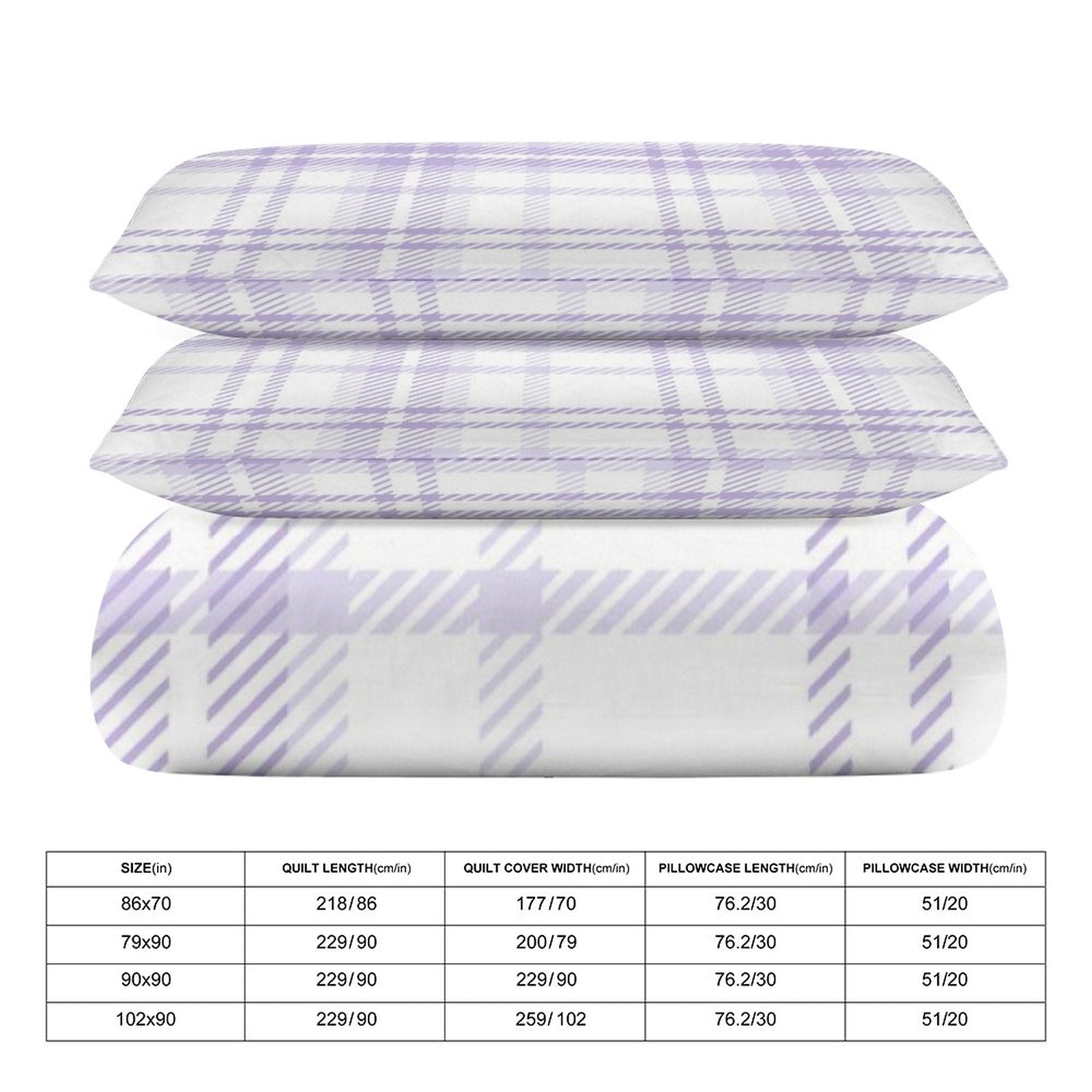 Queen 3-Piece Bedding Set-90"x90"/ 229x229cm