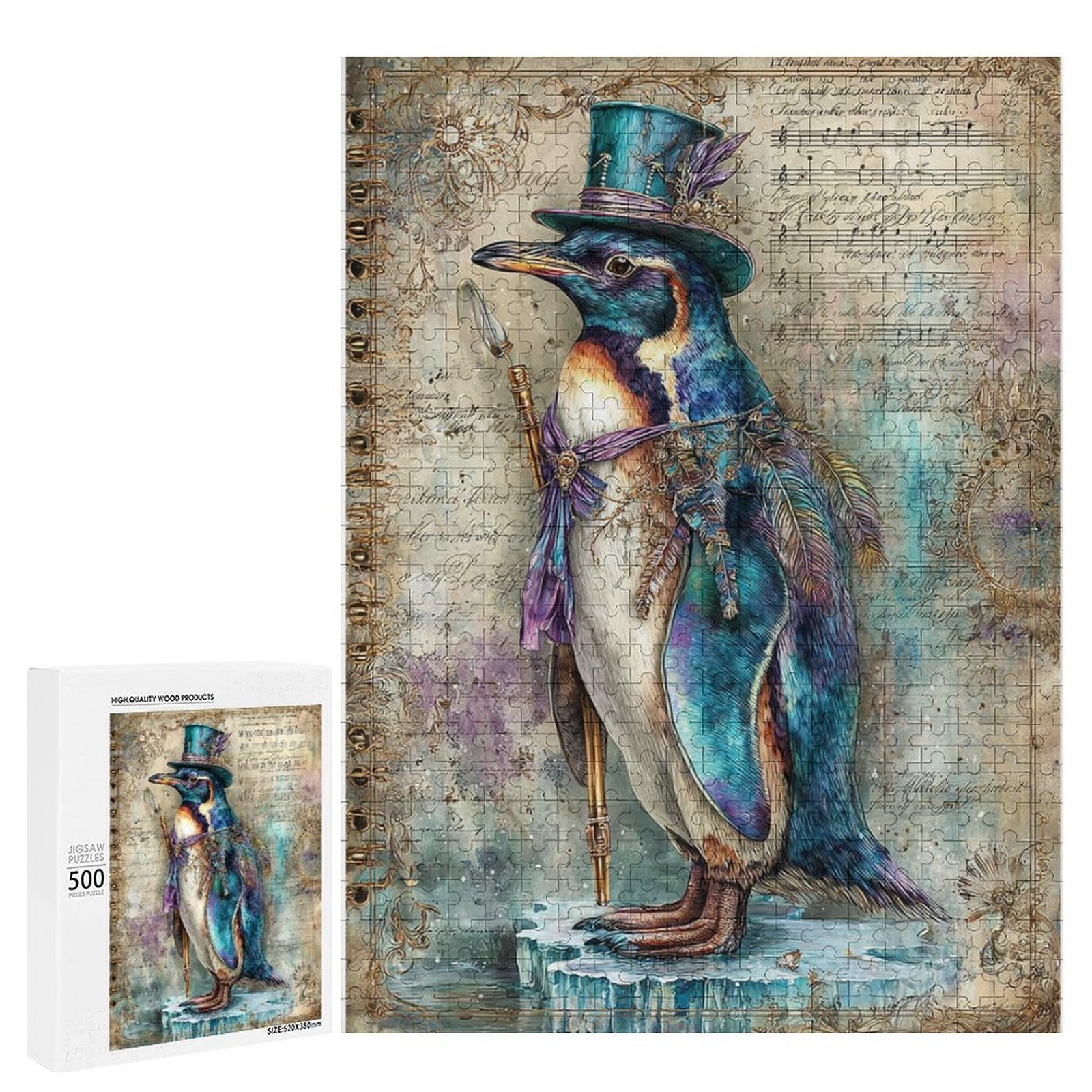 Emperor Penguin Wooden Puzzle