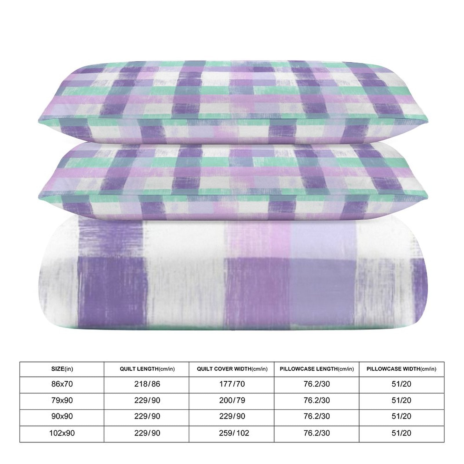 King 3-Piece Bedding Set-102"x90"/ 259x229cm