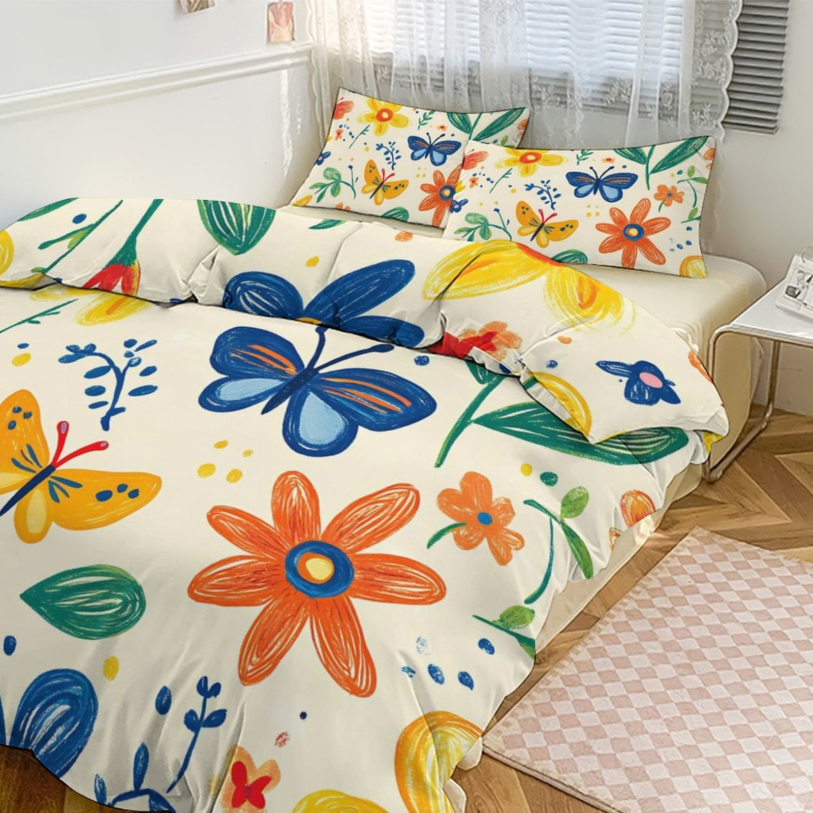 Queen 3-Piece Bedding Set-90"x90"/ 229x229cm