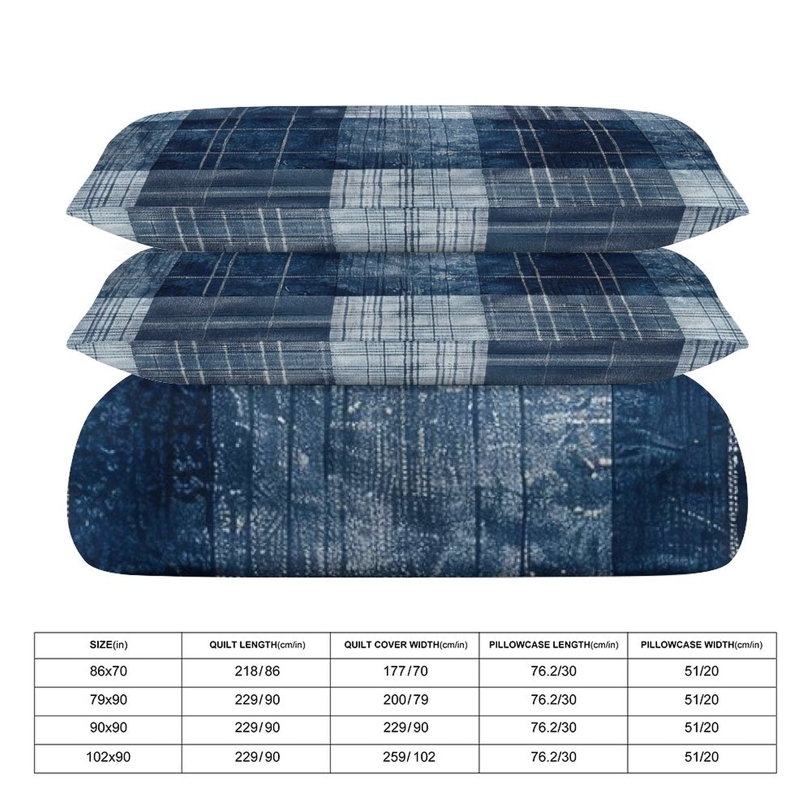 King 3-Piece Bedding Set-102"x90"/ 259x229cm