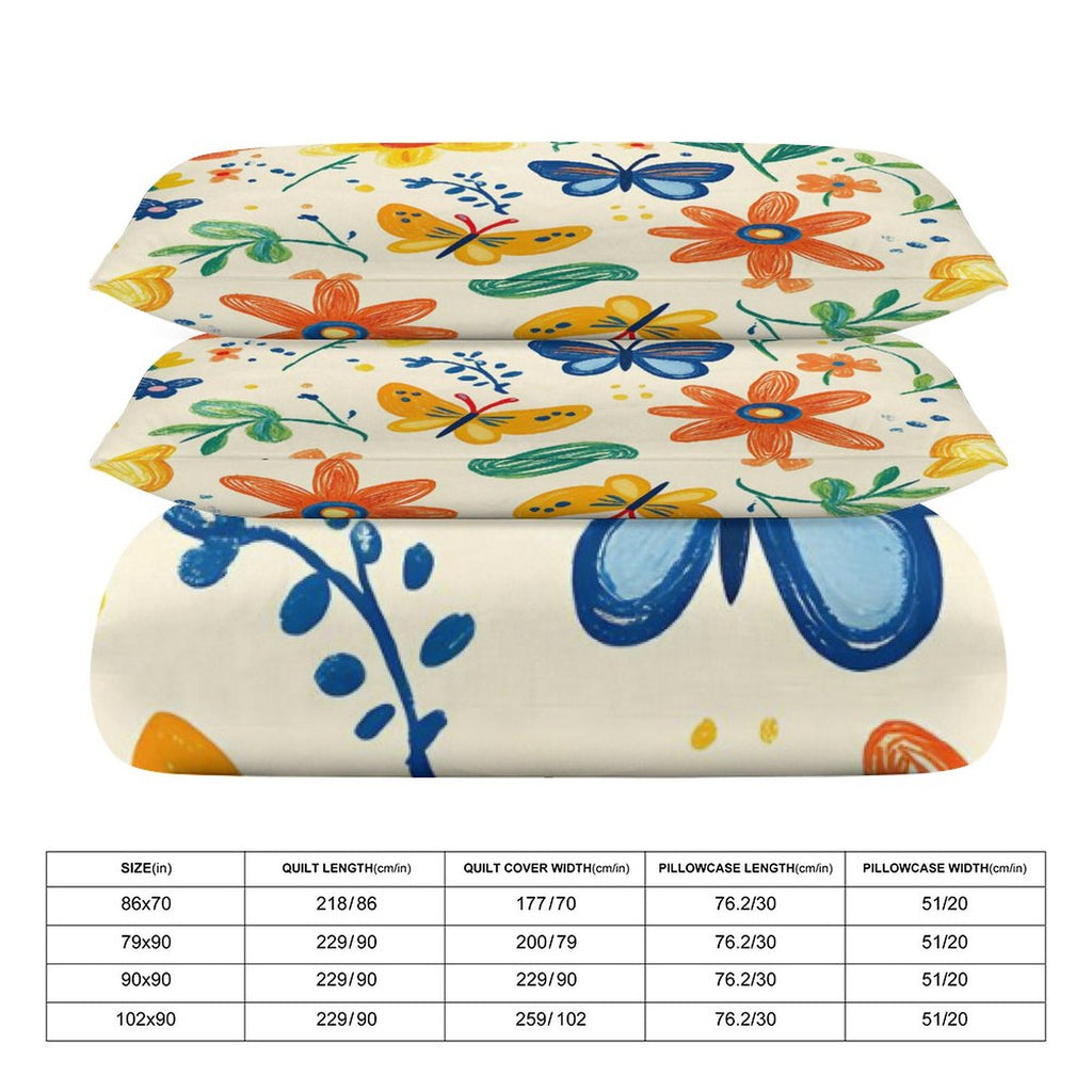Queen 3-Piece Bedding Set-90"x90"/ 229x229cm