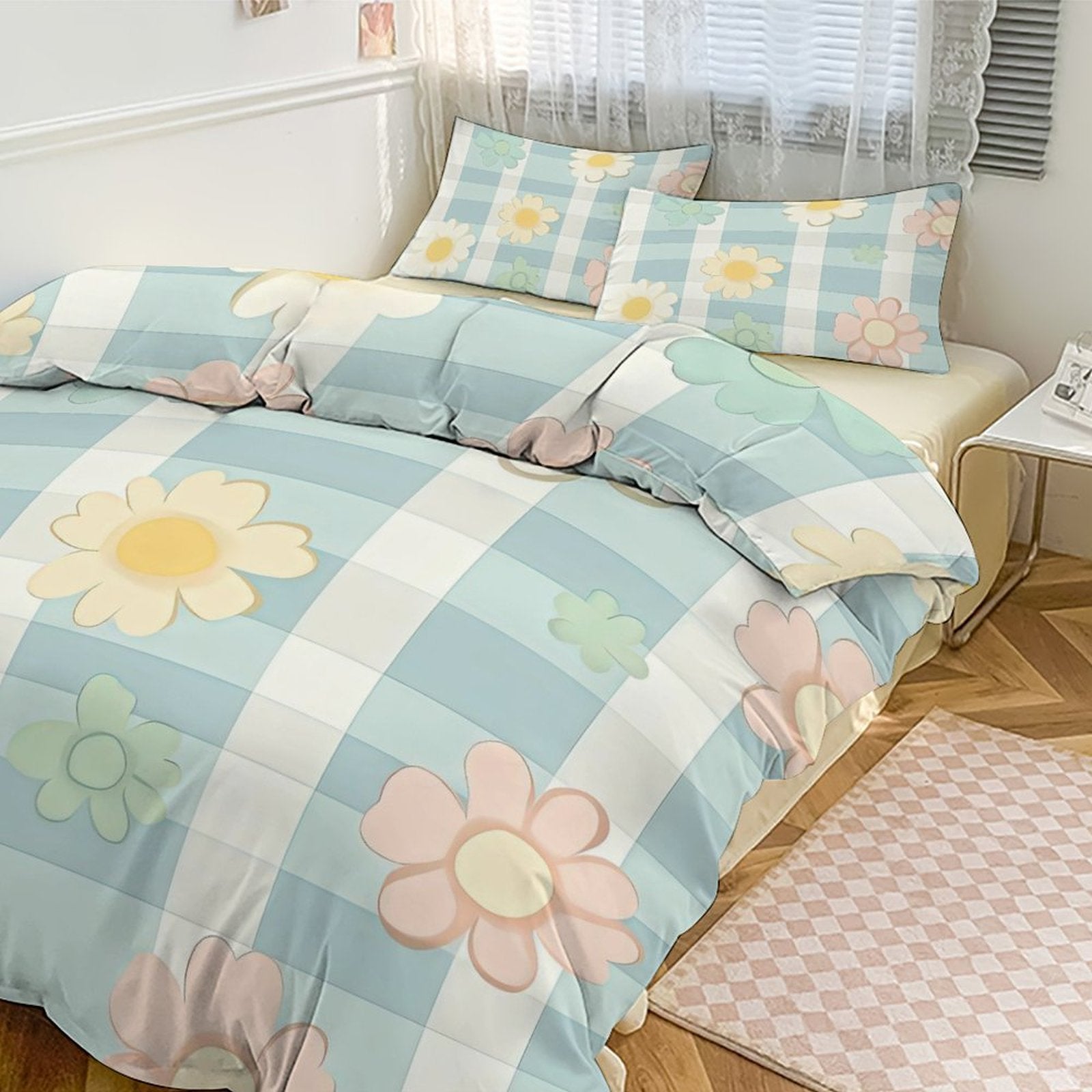 Queen 3-Piece Bedding Set-90"x90"/ 229x229cm