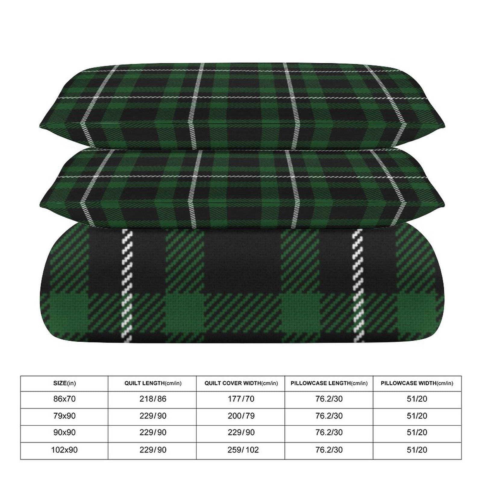 Queen 3-Piece Bedding Set-90"x90"/ 229x229cm