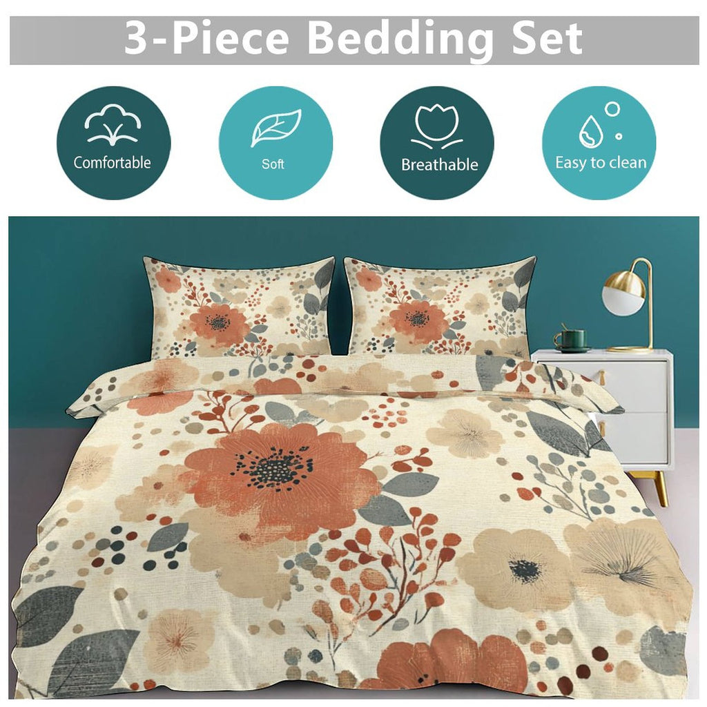 King 3-Piece Bedding Set-102"x90"/ 259x229cm