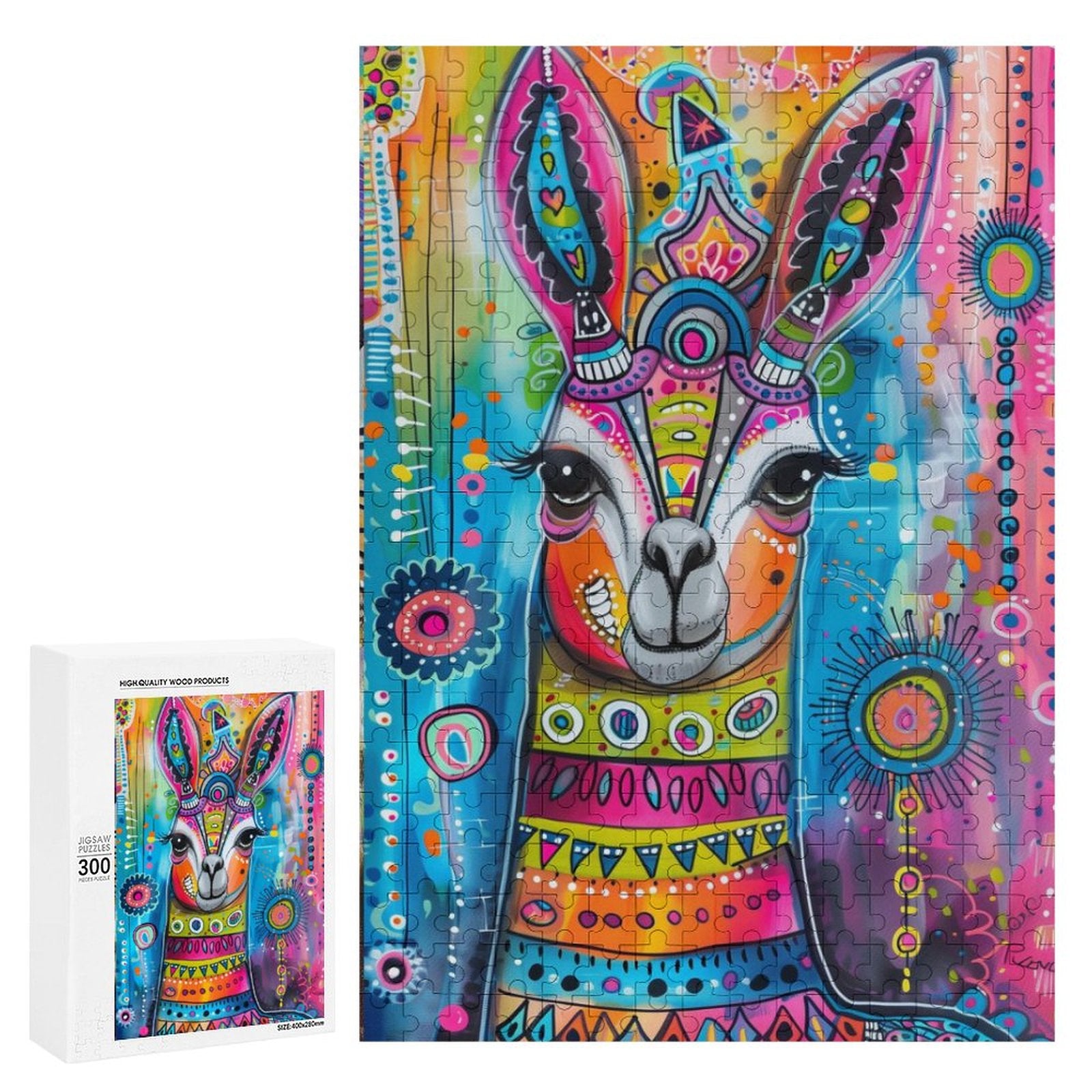 Colorful Camel Wooden Puzzle