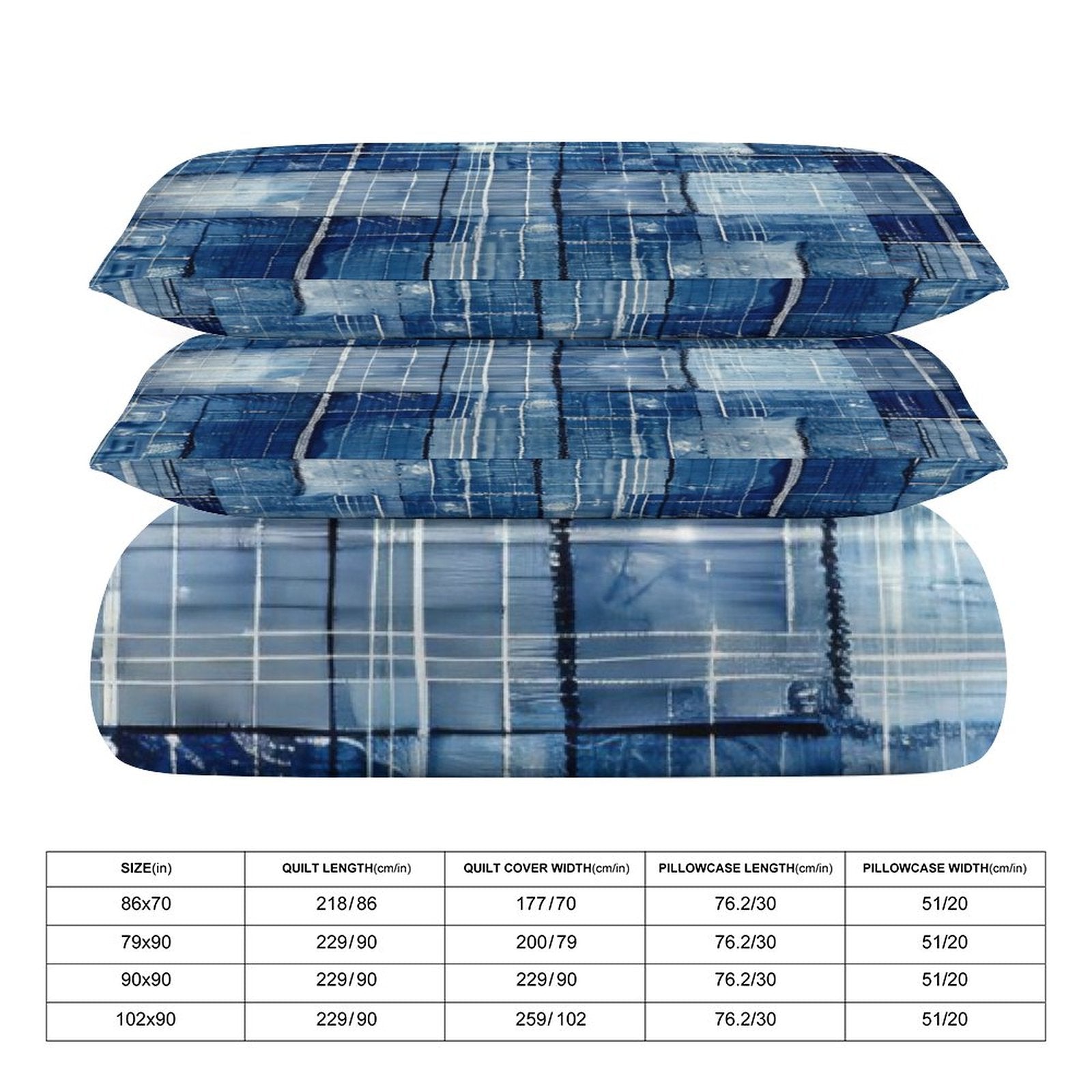 Full 3-Piece Bedding Set-86"×70"/ 218×177cm