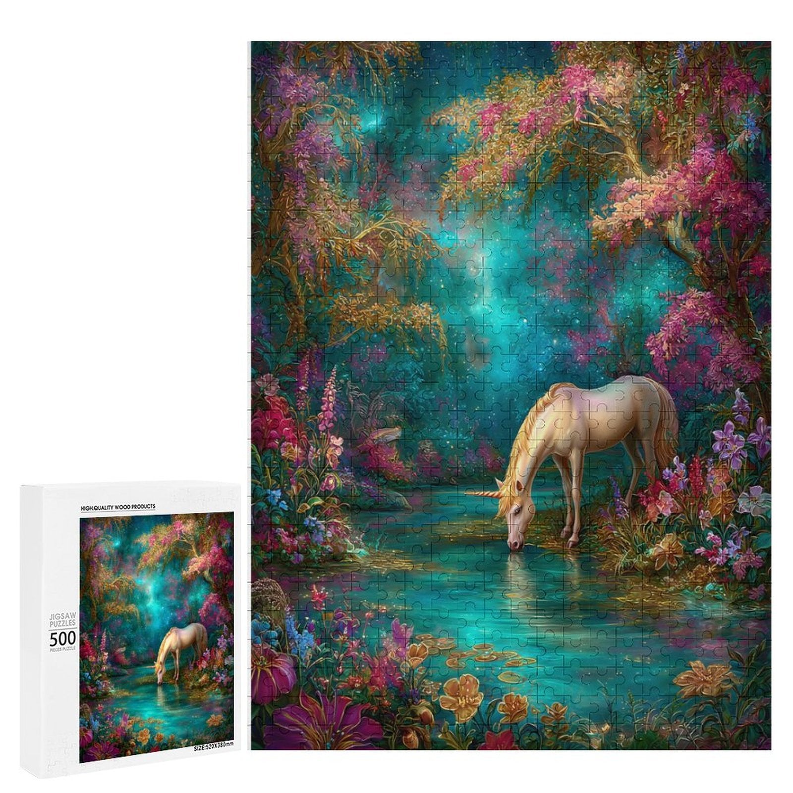 Mystical Unicorn Wooden Puzzle