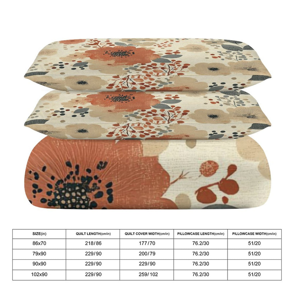 King 3-Piece Bedding Set-102"x90"/ 259x229cm