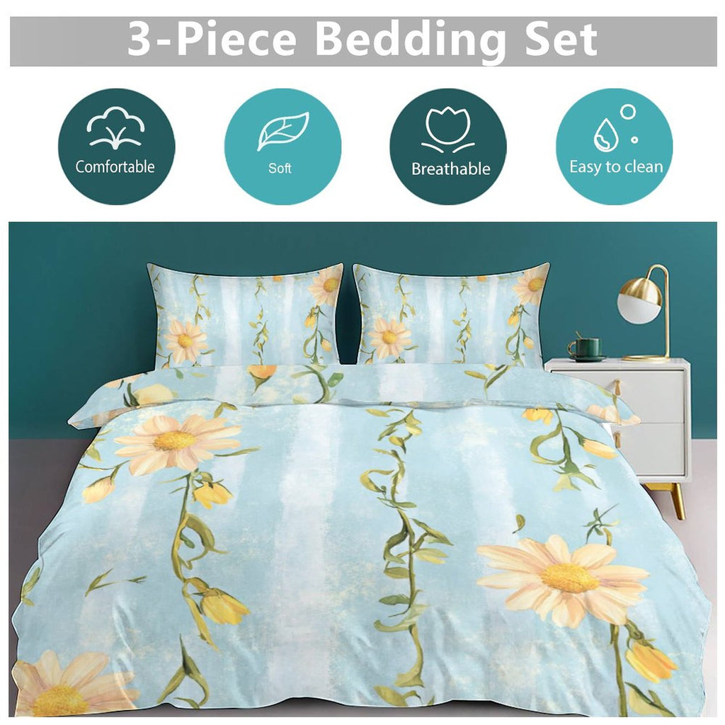 Full 3-Piece Bedding Set-86"×70"/ 218×177cm