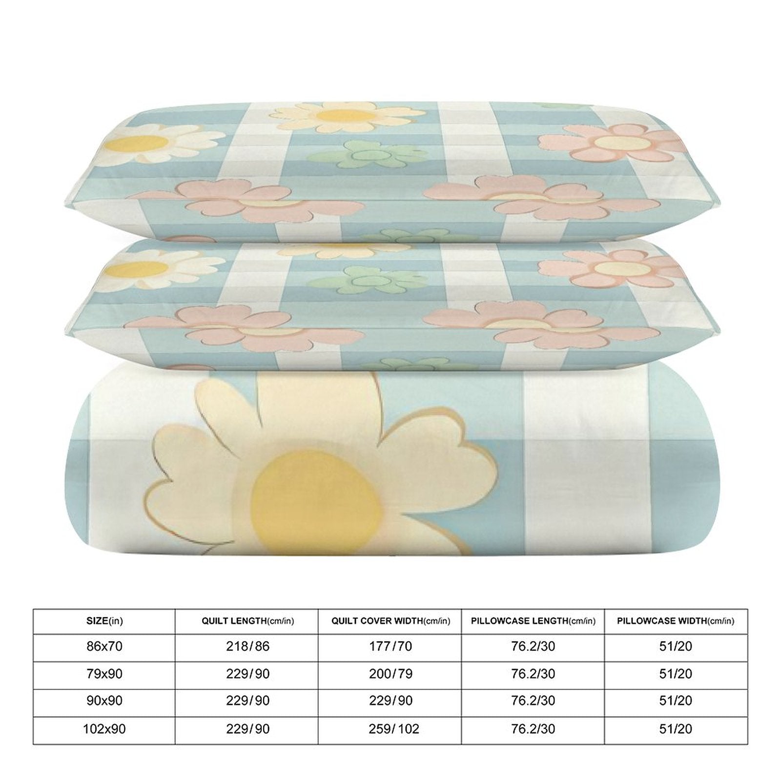 Full 3-Piece Bedding Set-86"×70"/ 218×177cm