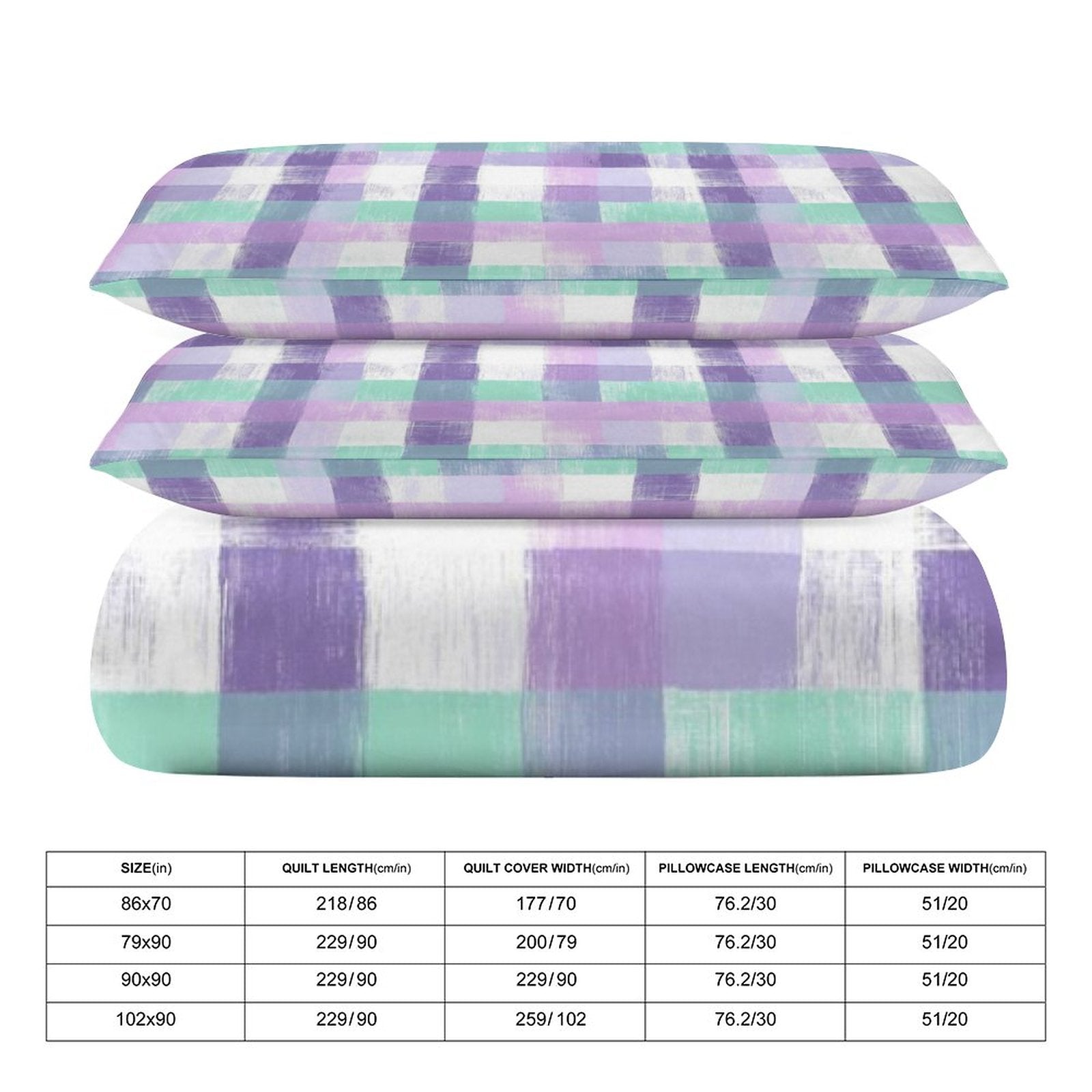 Queen 3-Piece Bedding Set-90"x90"/ 229x229cm