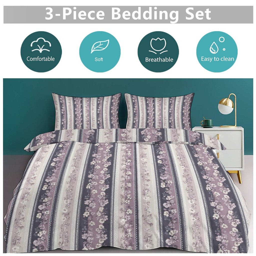 Queen 3-Piece Bedding Set-90"x90"/ 229x229cm