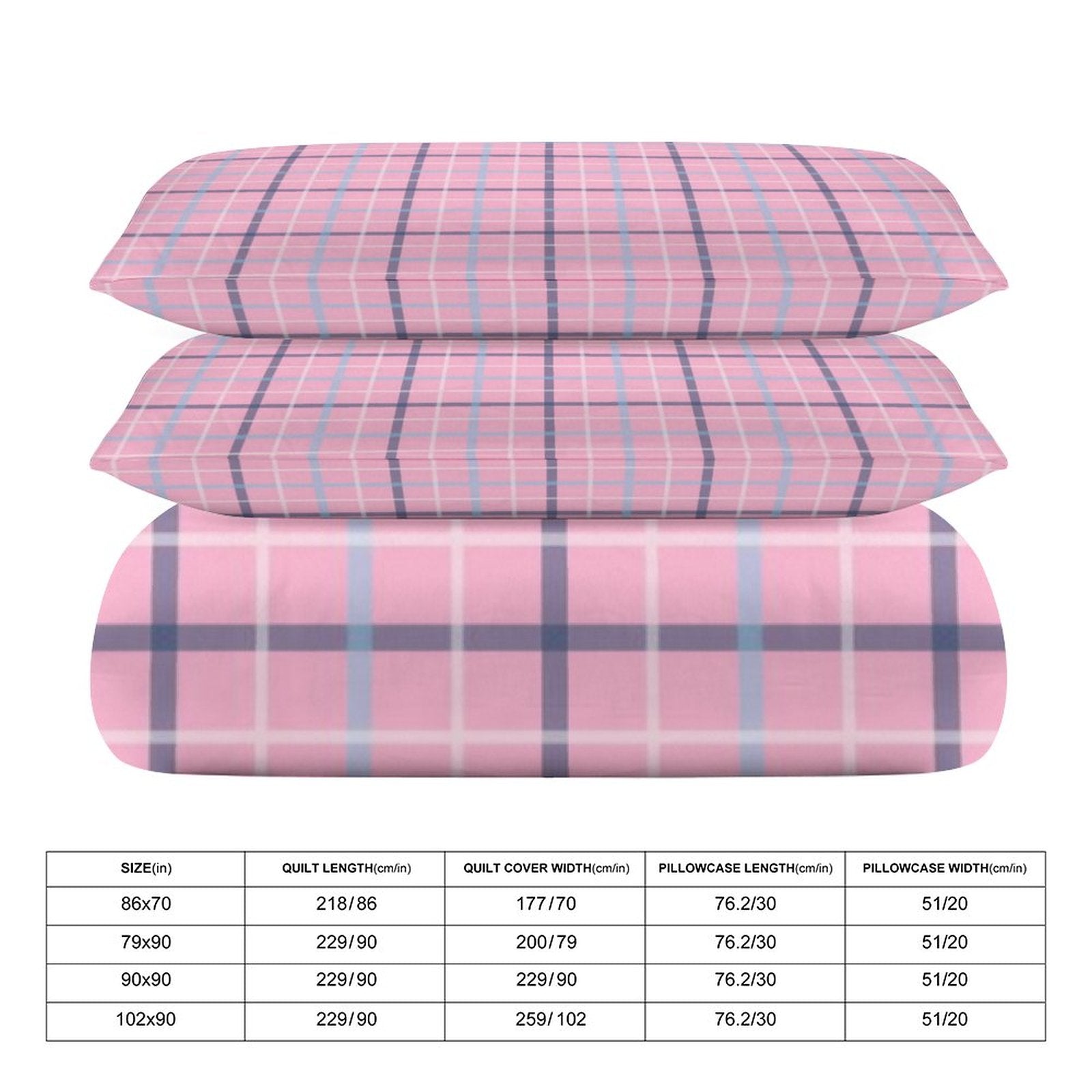 King 3-Piece Bedding Set-102"x90"/ 259x229cm
