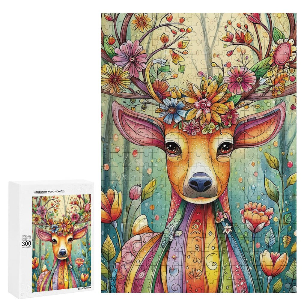 Colorful deer Wooden Puzzle