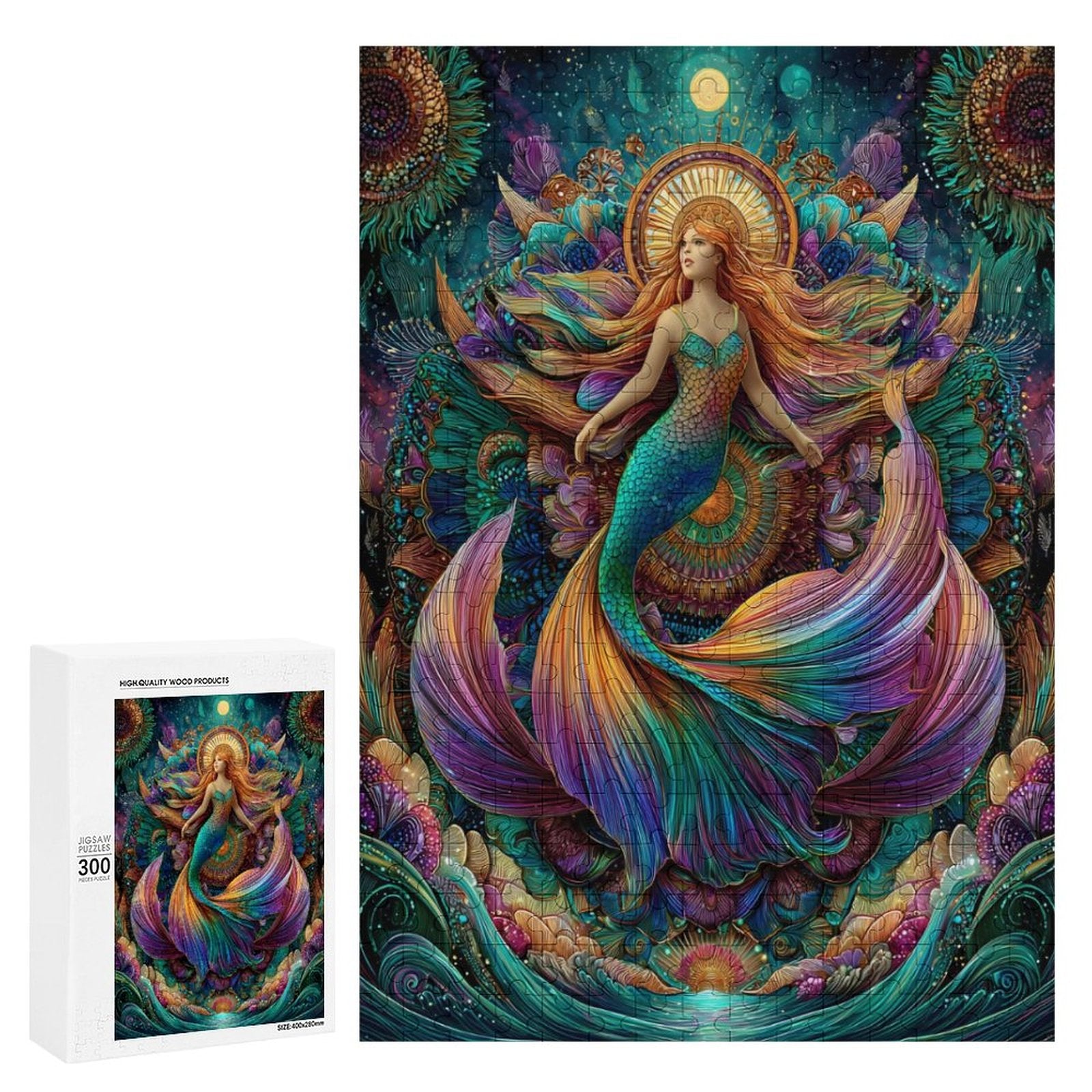 Mermaid Princess Wooden Puzzle