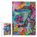 Floral Alligator Wooden Puzzle