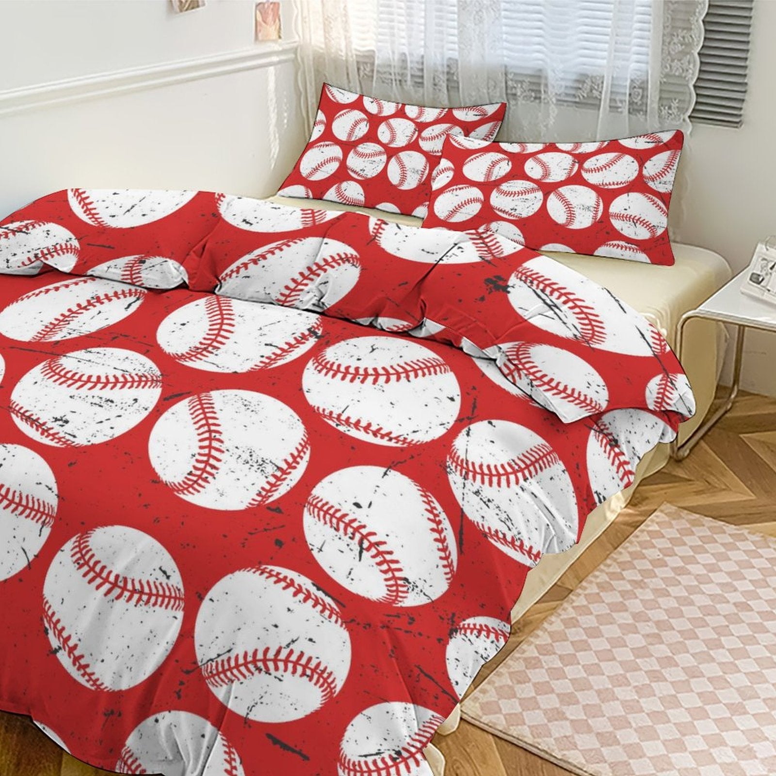 Queen 3-Piece Bedding Set-90"x90"/ 229x229cm