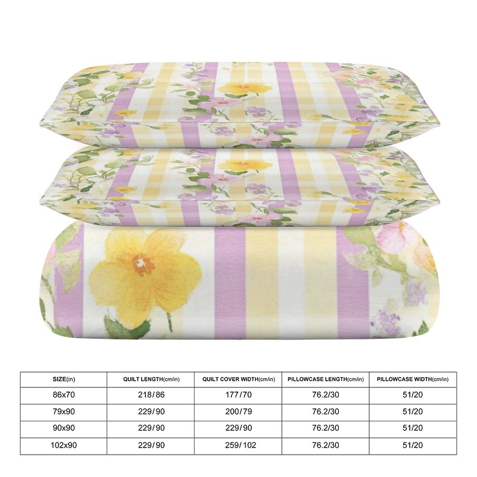 Full 3-Piece Bedding Set-86"×70"/ 218×177cm