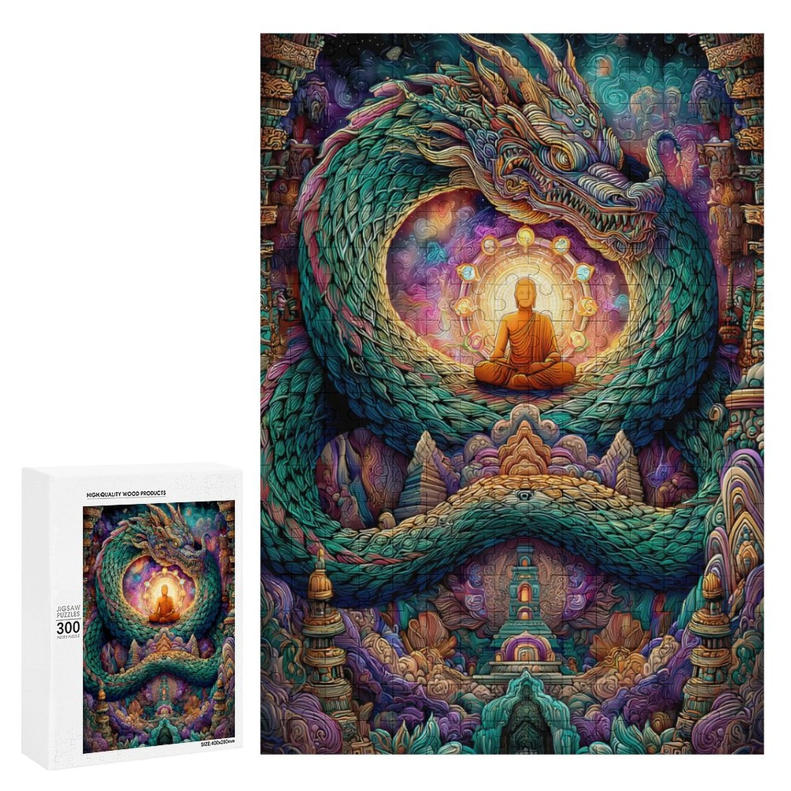 Fantasy Dragon Wooden Puzzle