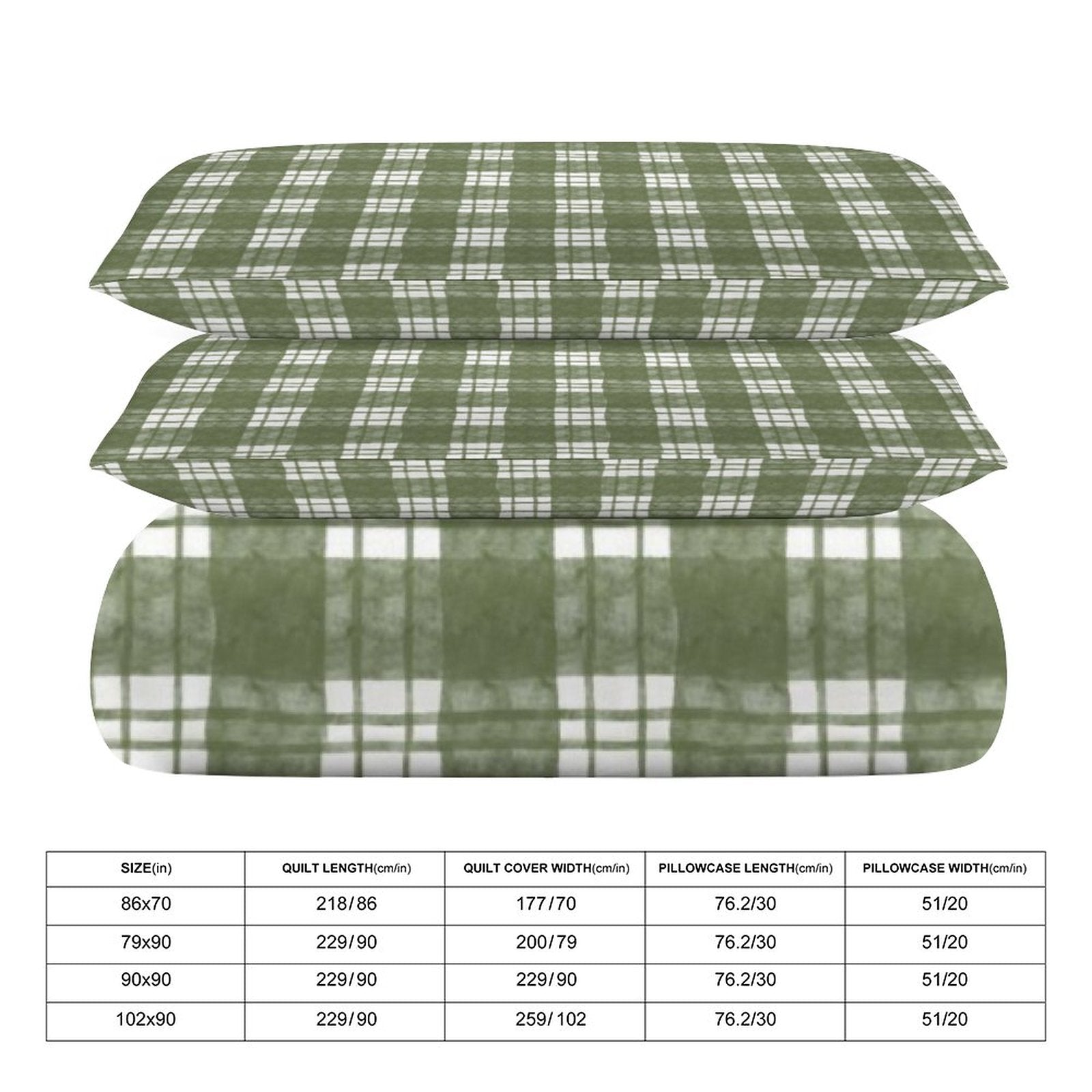 Queen 3-Piece Bedding Set-90"x90"/ 229x229cm