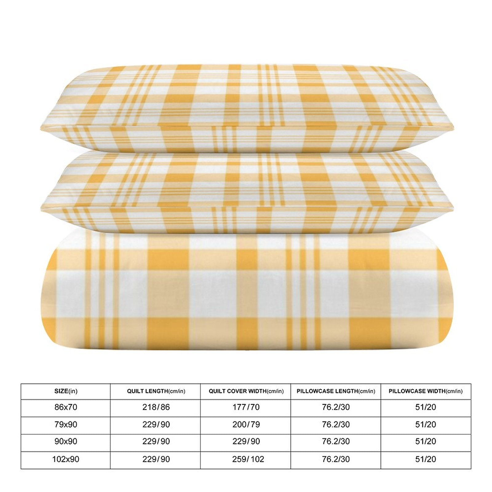 Full 3-Piece Bedding Set-86"×70"/ 218×177cm