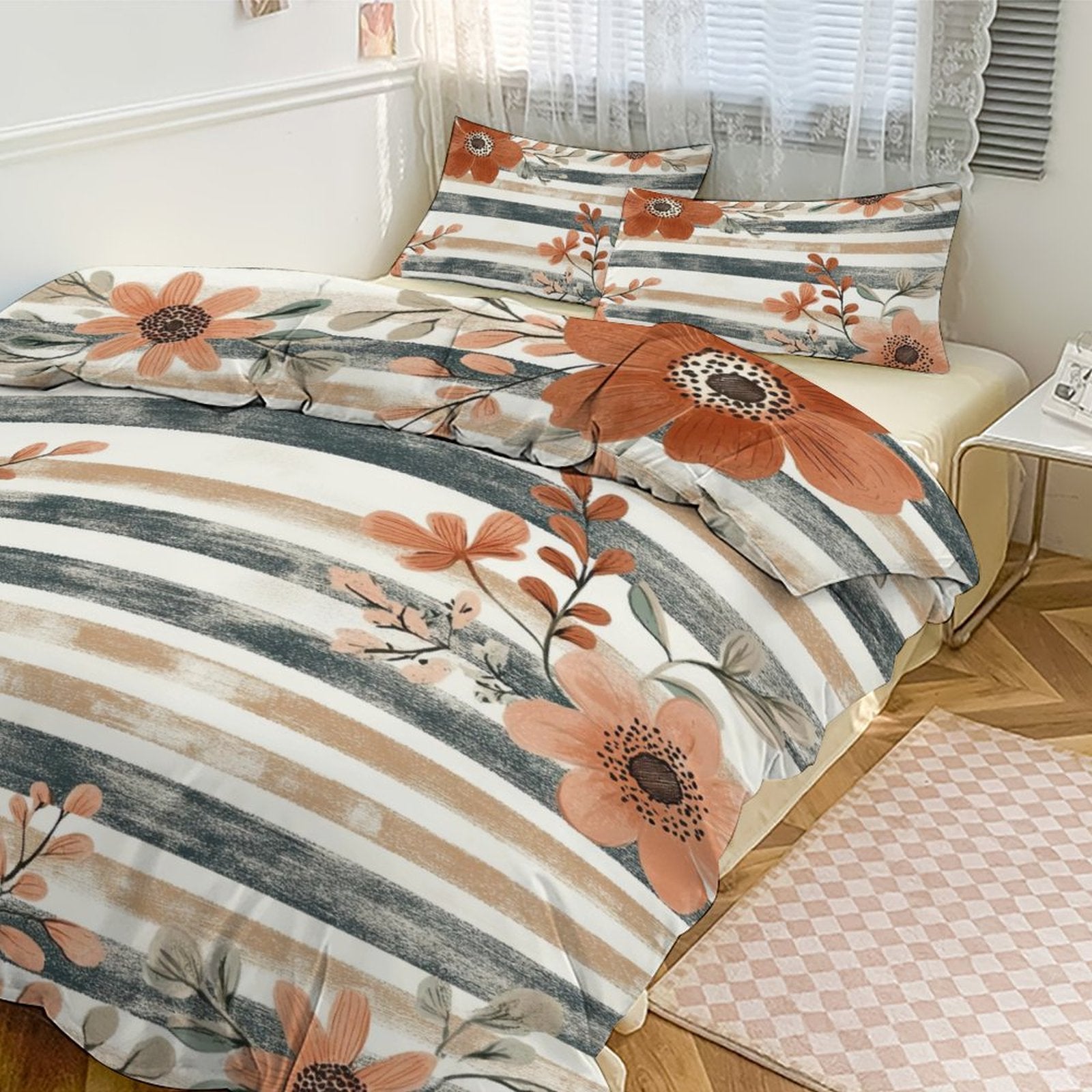 Full 3-Piece Bedding Set-86"×70"/ 218×177cm