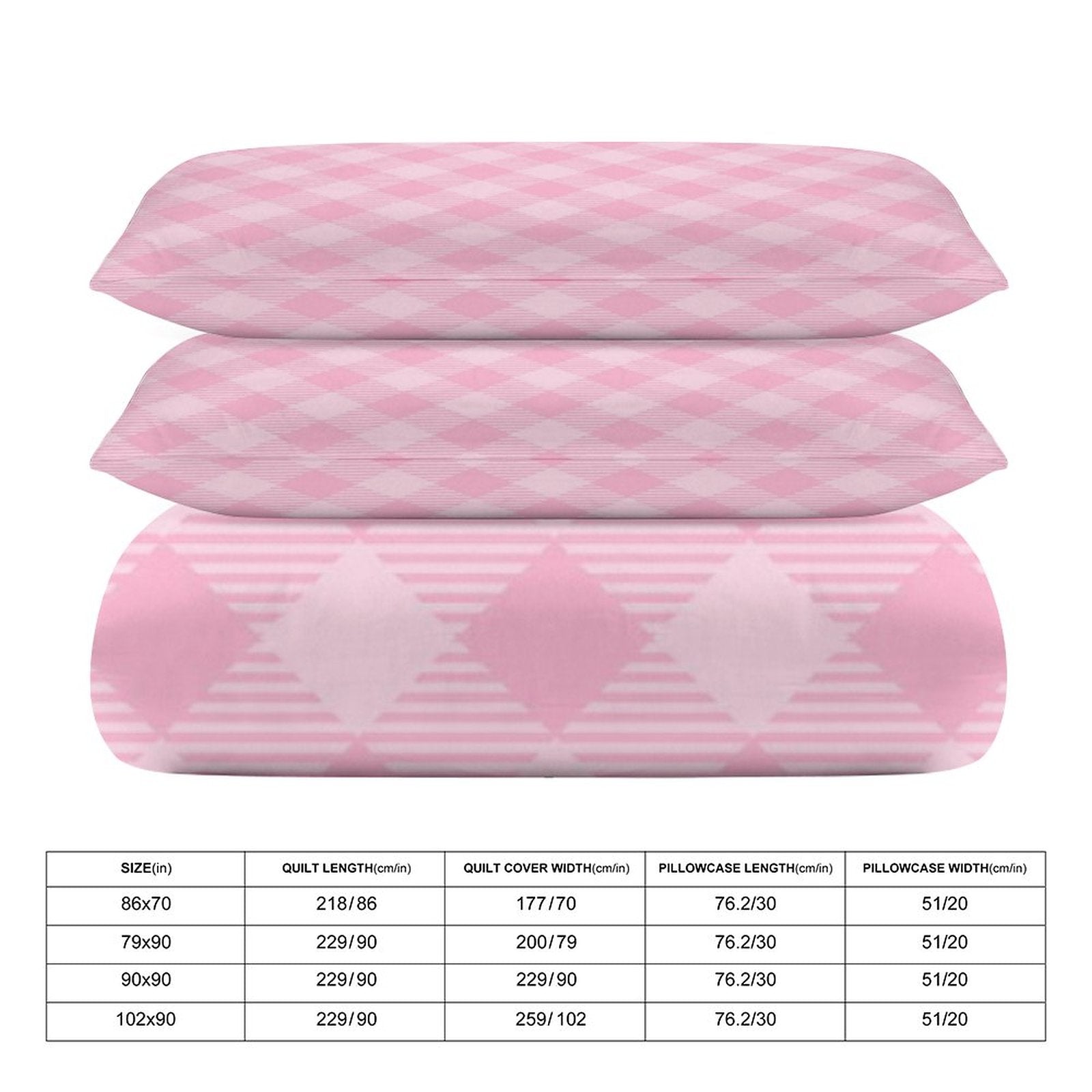 King 3-Piece Bedding Set-102"x90"/ 259x229cm