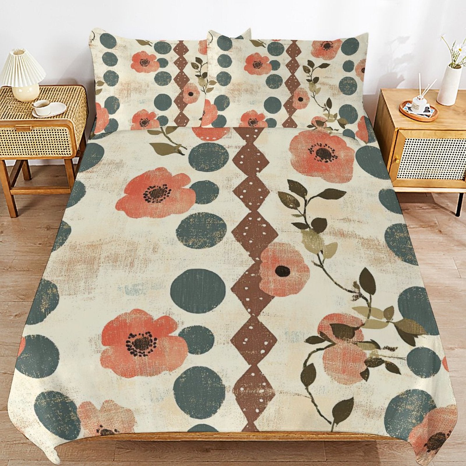 Queen 3-Piece Bedding Set-90"x90"/ 229x229cm