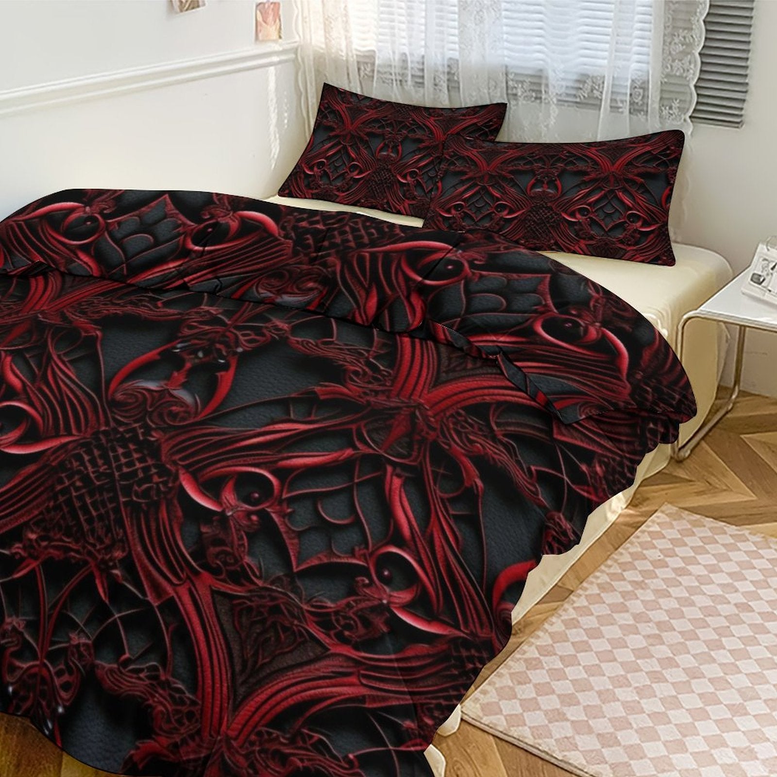 Queen 3-Piece Bedding Set-90"x90"/ 229x229cm