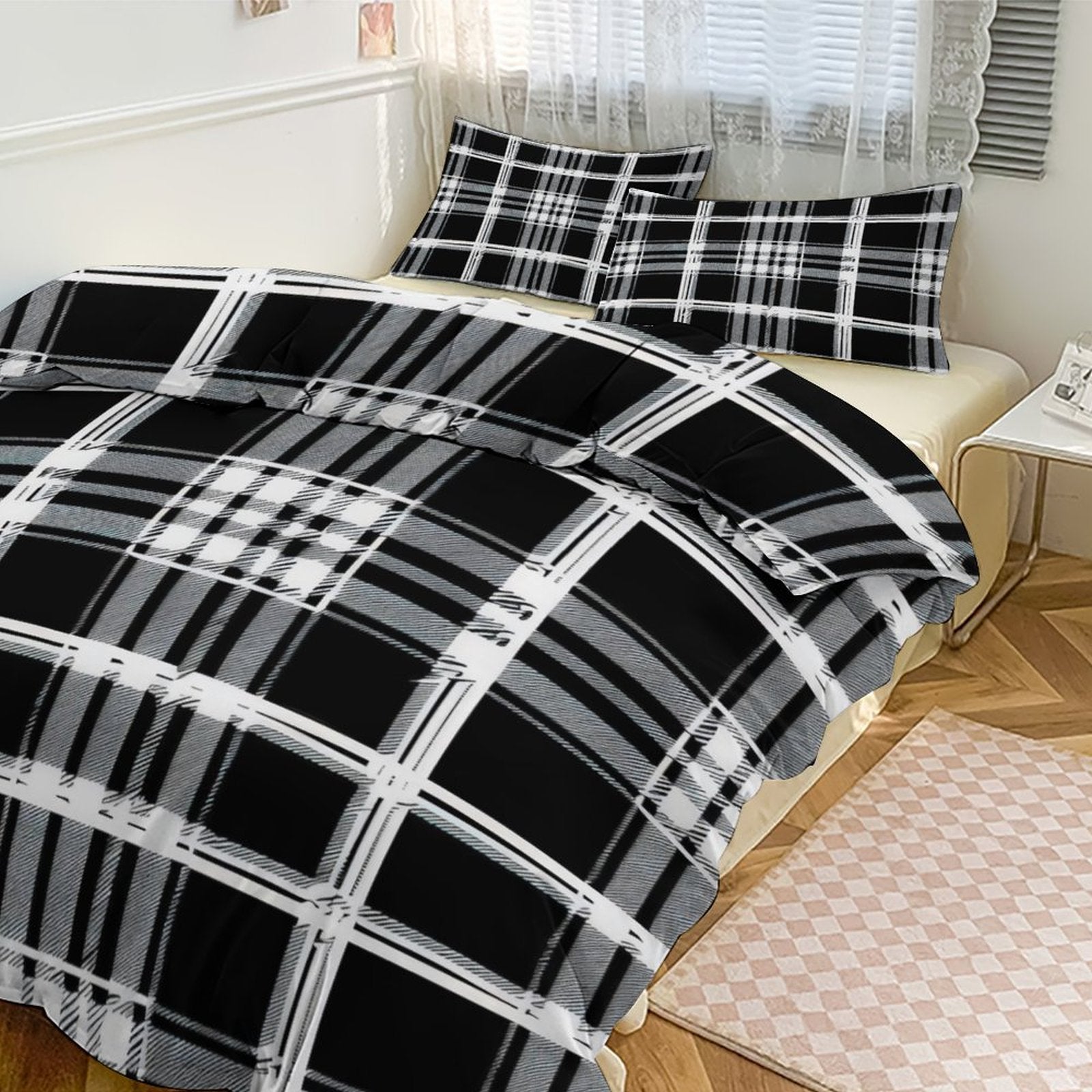 Queen 3-Piece Bedding Set-90"x90"/ 229x229cm