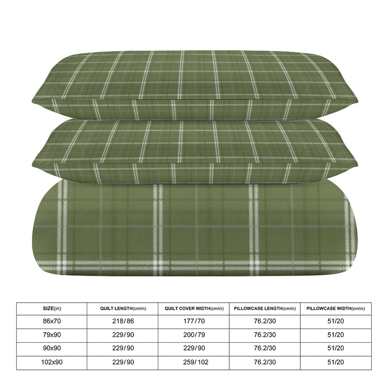 King 3-Piece Bedding Set-102"x90"/ 259x229cm