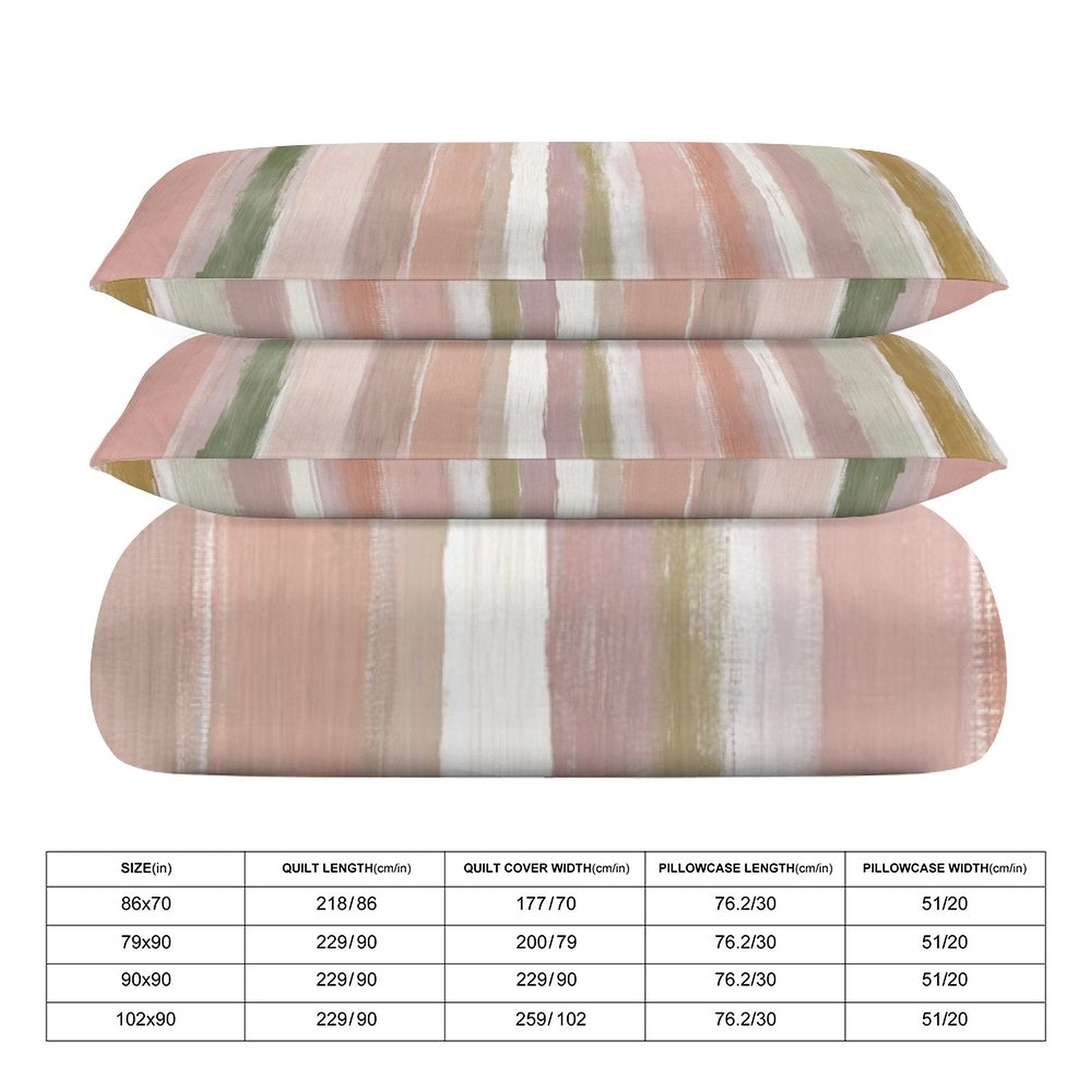 King 3-Piece Bedding Set-102"x90"/ 259x229cm