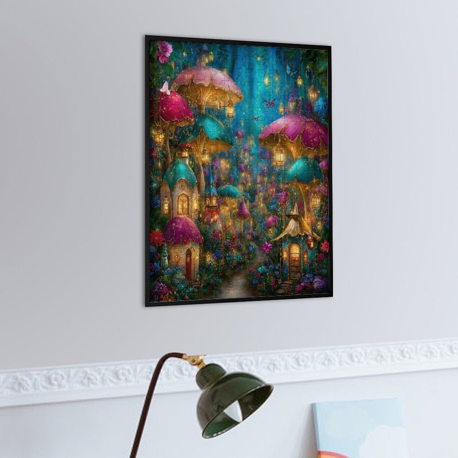 Mystical Mushroom City Wooden Puzzle