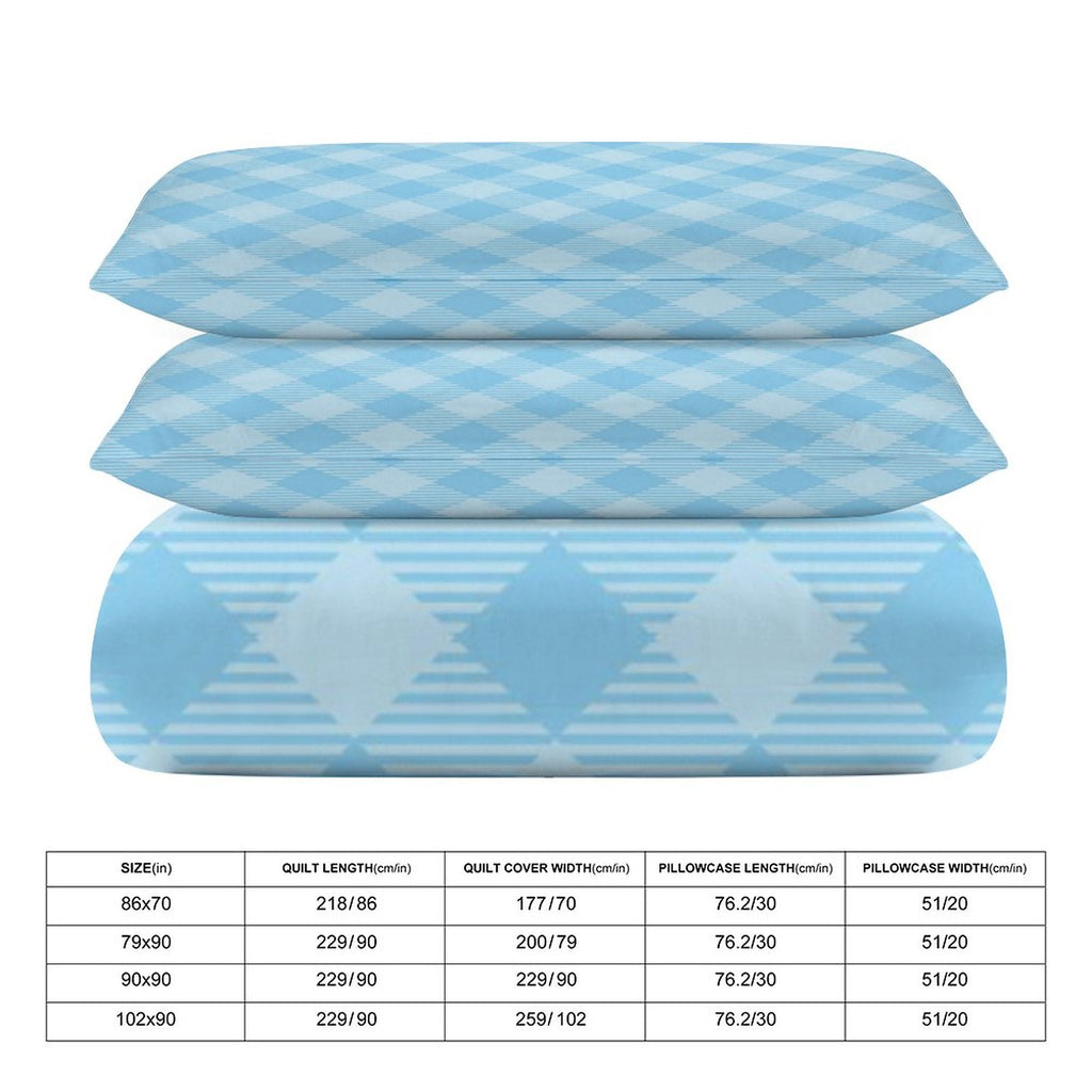 King 3-Piece Bedding Set-102"x90"/ 259x229cm