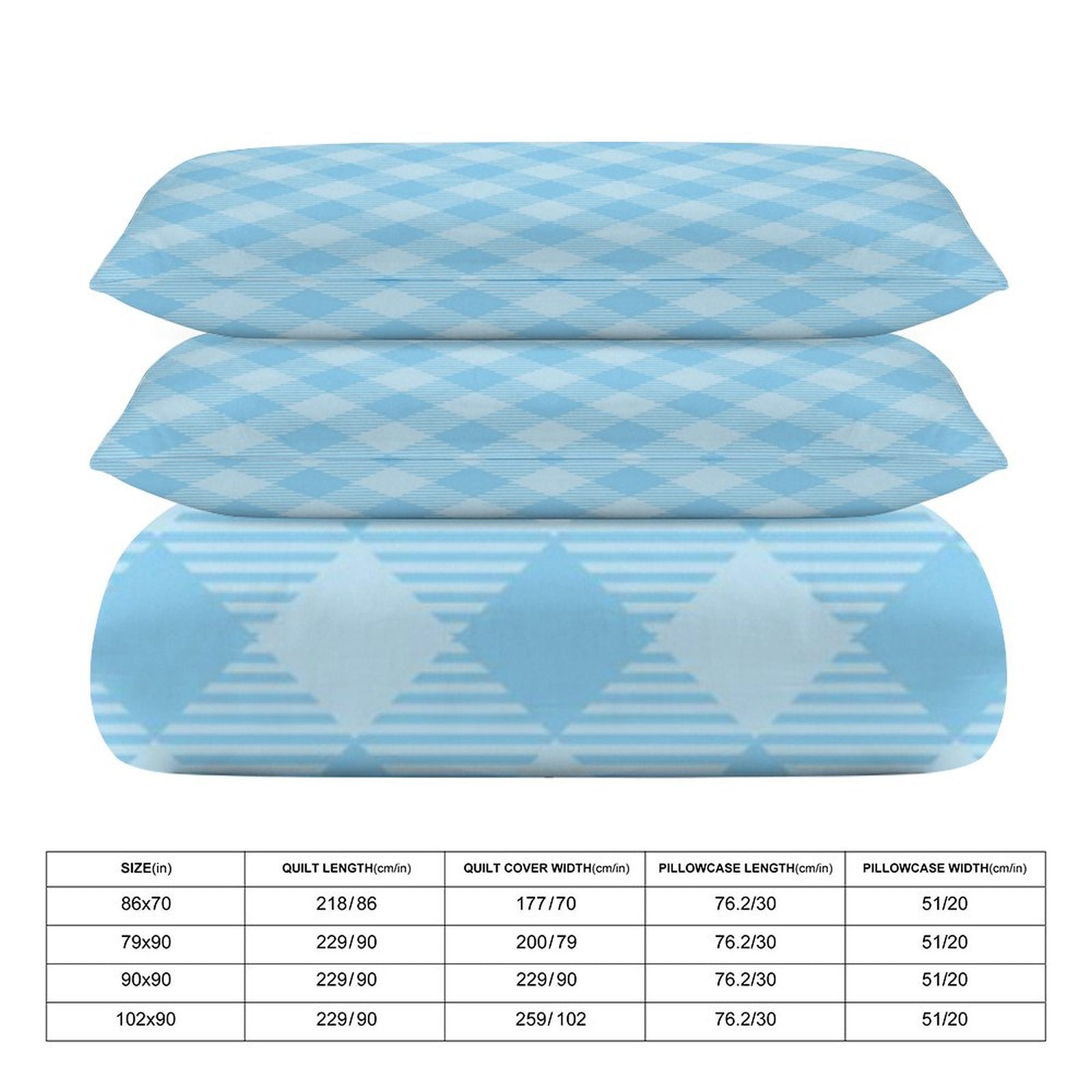 King 3-Piece Bedding Set-102"x90"/ 259x229cm