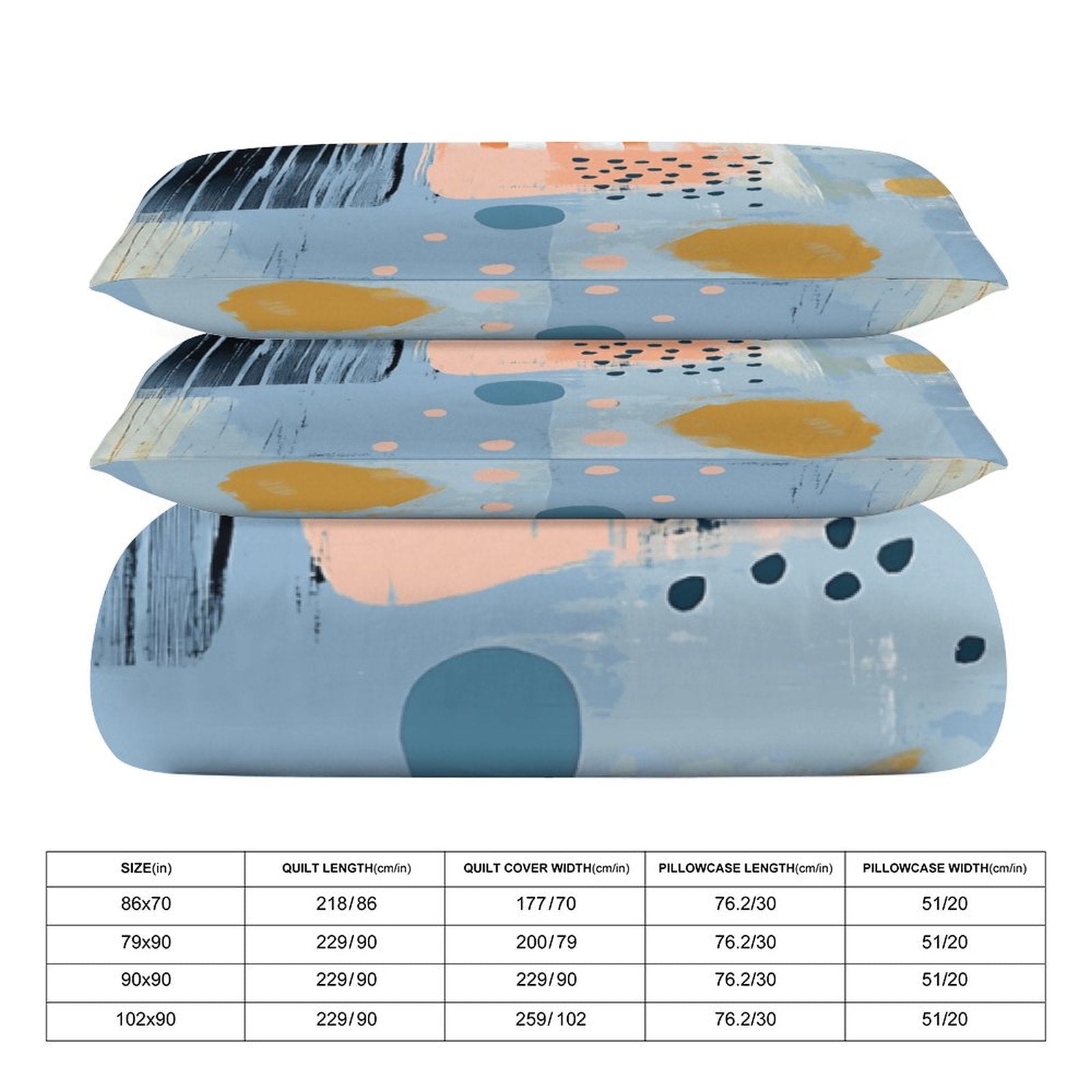 Full 3-Piece Bedding Set-86"×70"/ 218×177cm