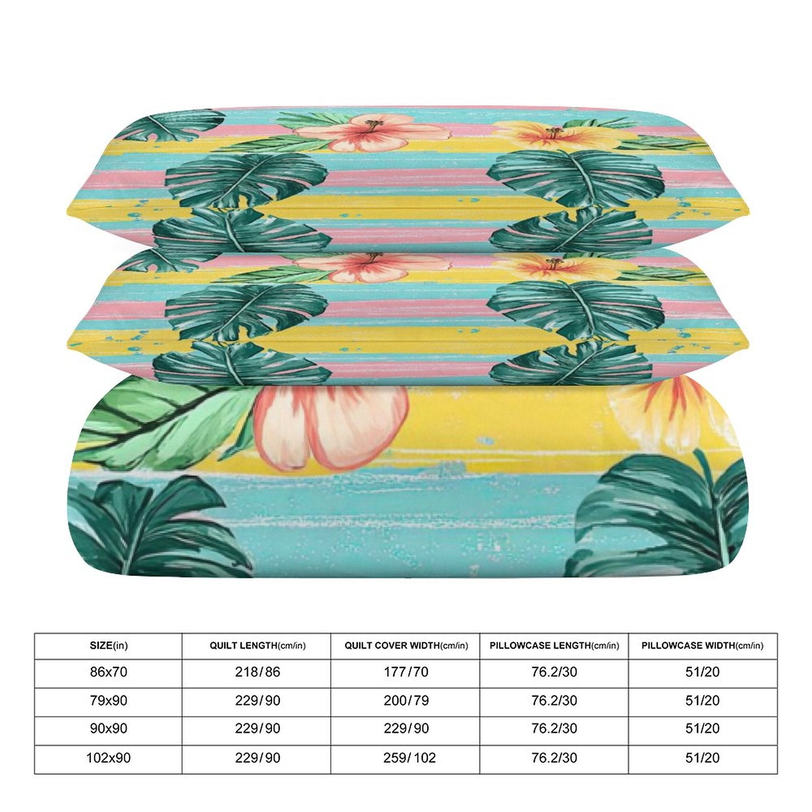 Full 3-Piece Bedding Set-86"×70"/ 218×177cm