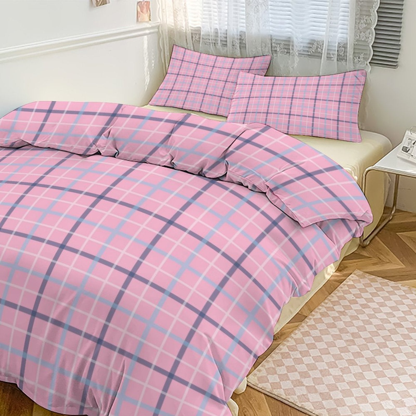 Queen 3-Piece Bedding Set-90"x90"/ 229x229cm