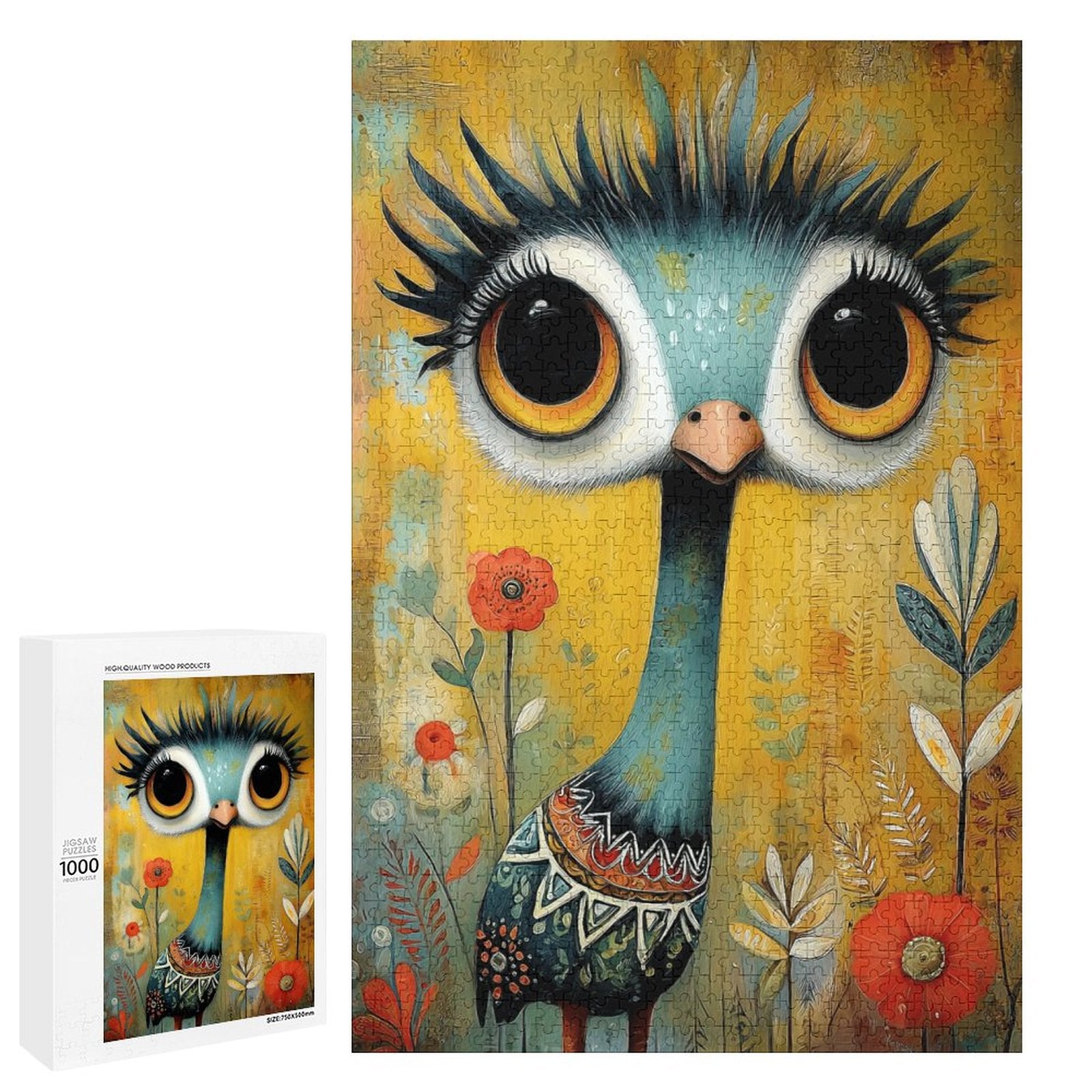 Colorful Bird Wooden Puzzle