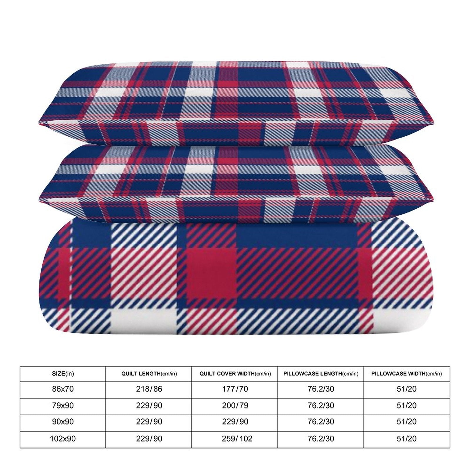 Queen 3-Piece Bedding Set-90"x90"/ 229x229cm