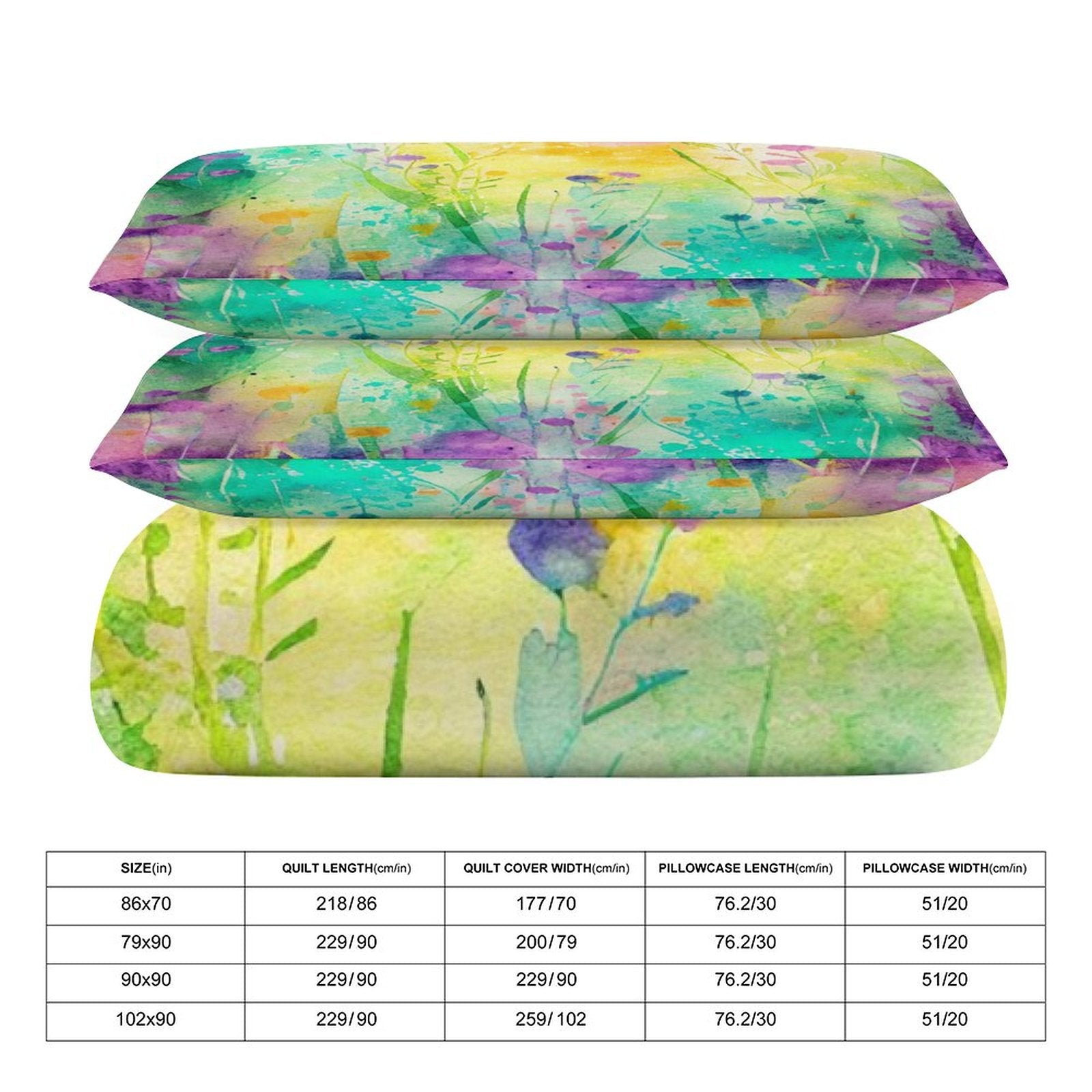 Full 3-Piece Bedding Set-86"×70"/ 218×177cm