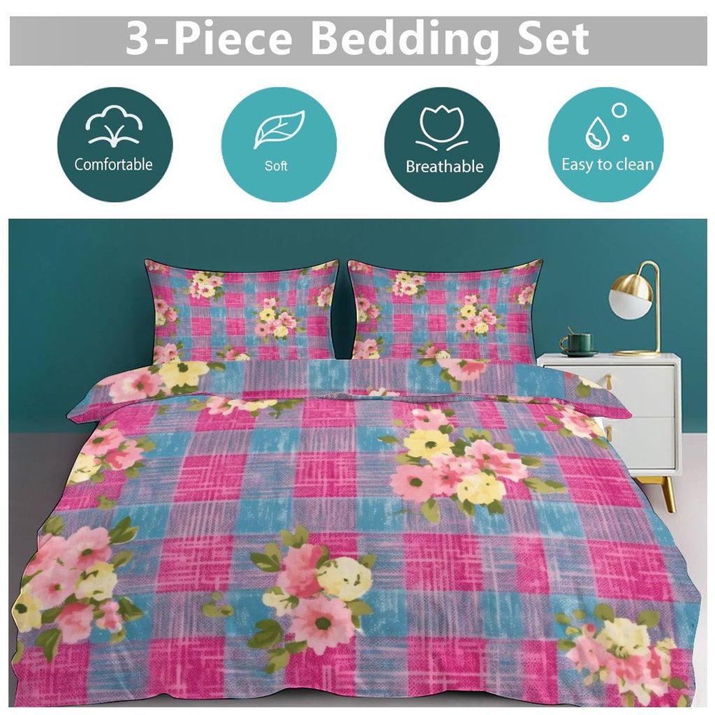 King 3-Piece Bedding Set-102"x90"/ 259x229cm