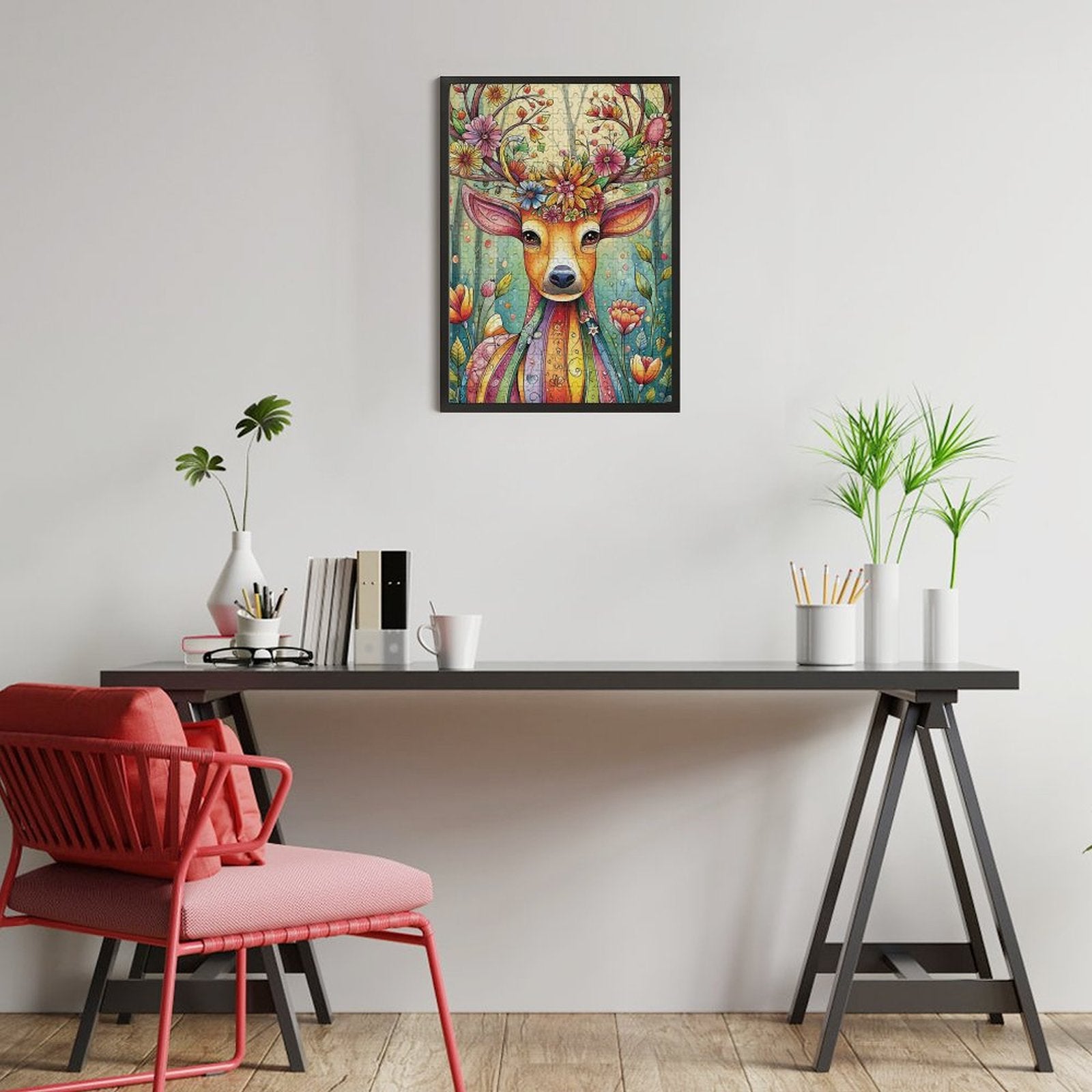 Colorful deer Wooden Puzzle