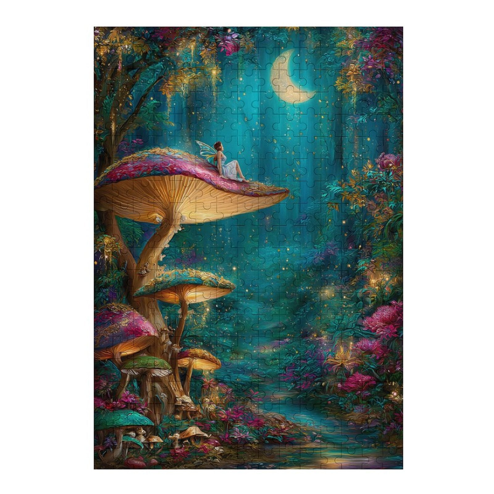 Mystical Forest Fairy Wooden Puzzle
