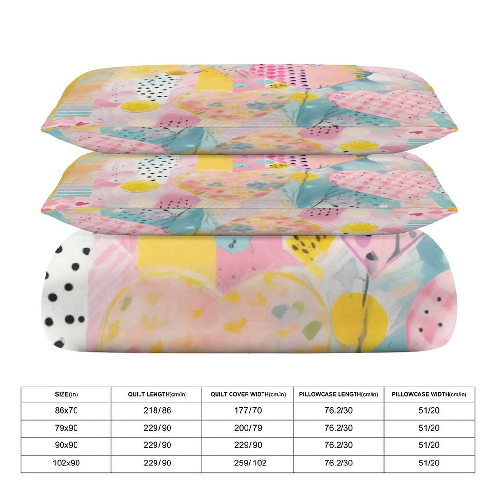 Full 3-Piece Bedding Set-86"×70"/ 218×177cm