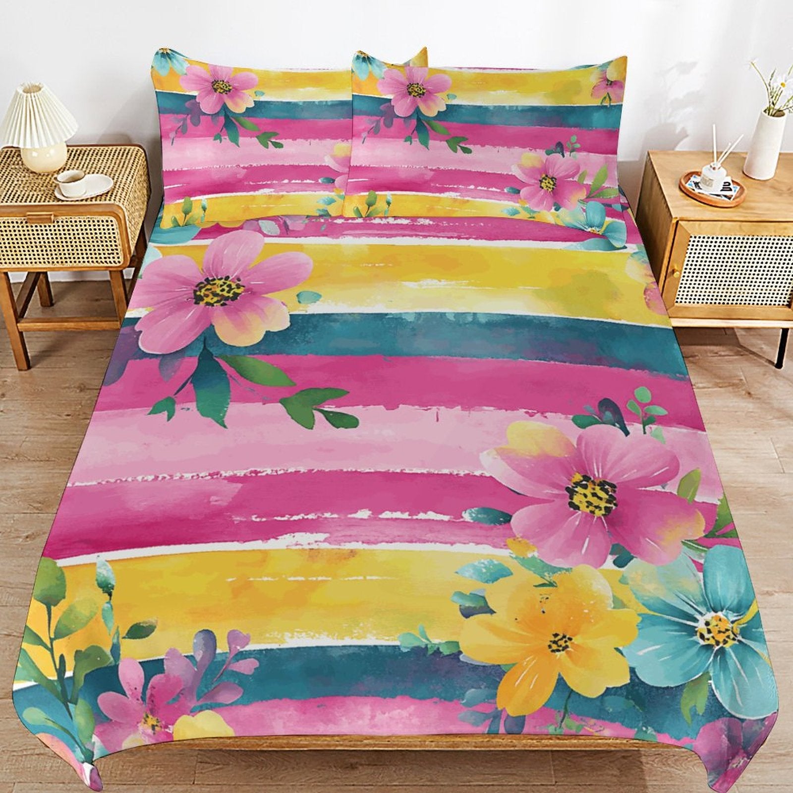 Queen 3-Piece Bedding Set-90"x90"/ 229x229cm
