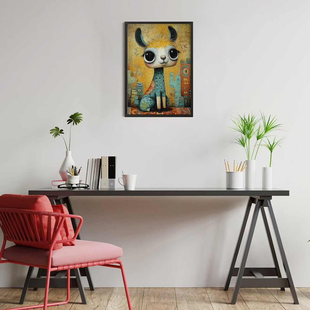 Baby Llama Wooden Puzzle