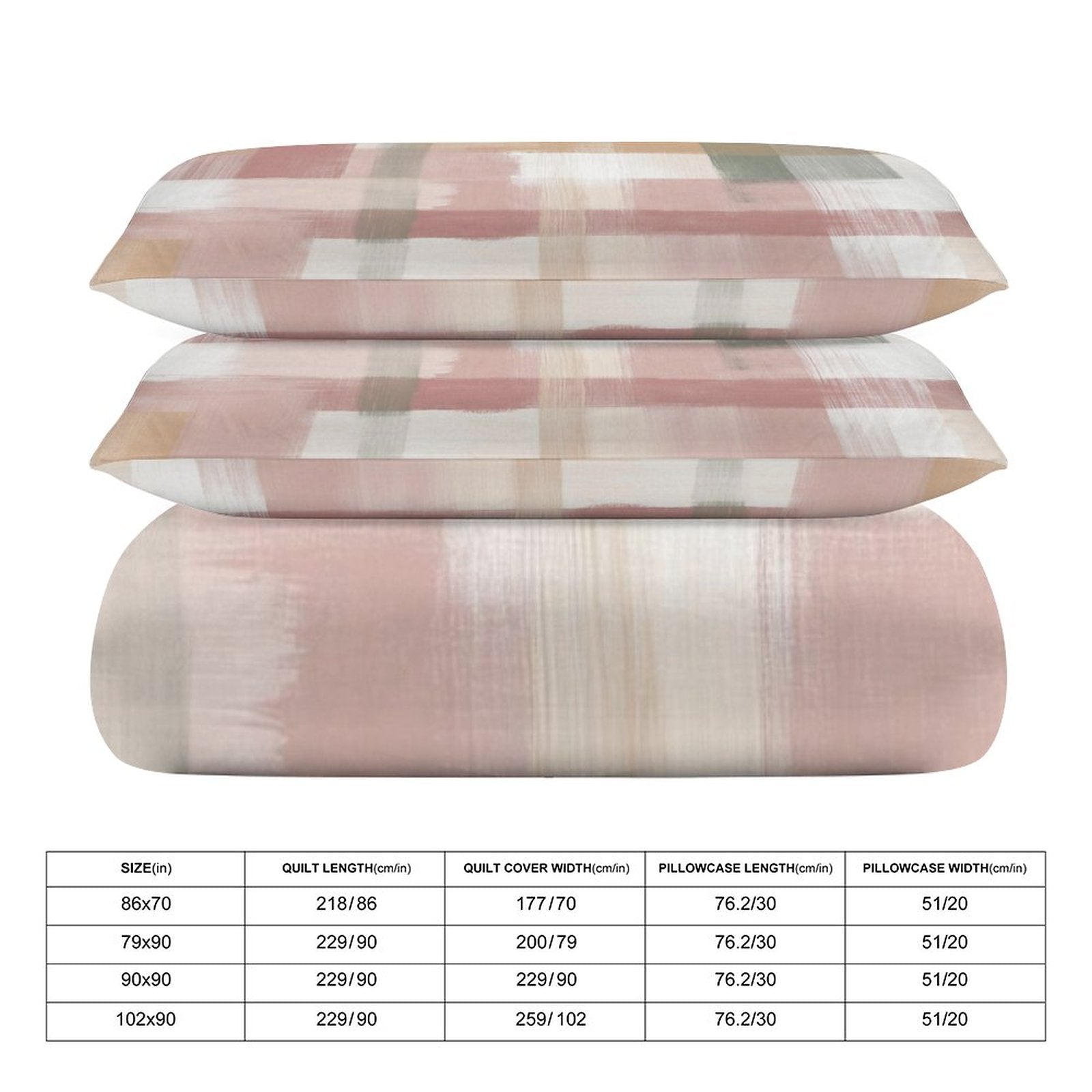 King 3-Piece Bedding Set-102"x90"/ 259x229cm