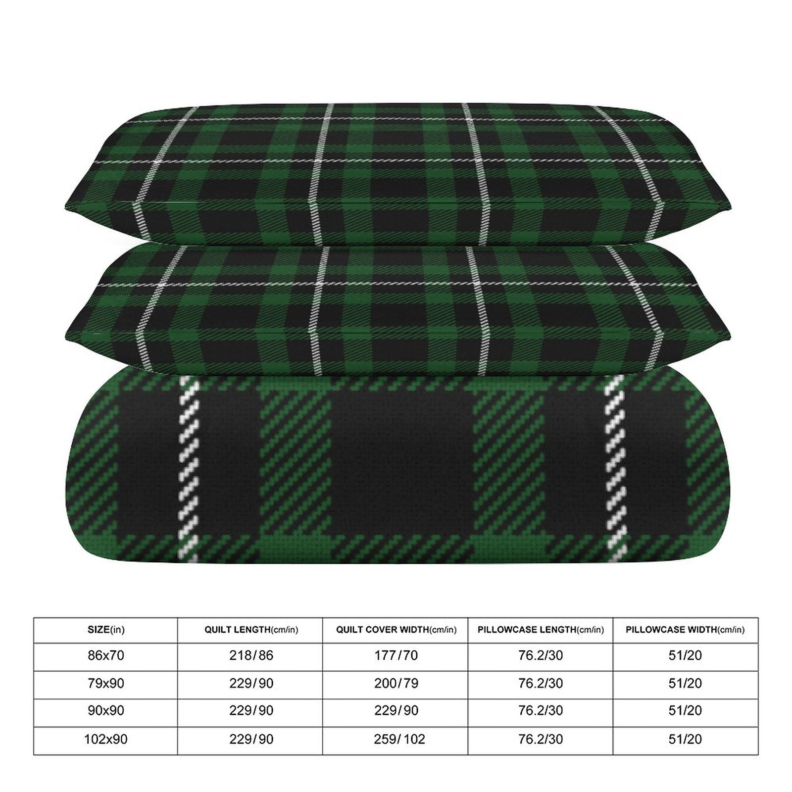 King 3-Piece Bedding Set-102"x90"/ 259x229cm